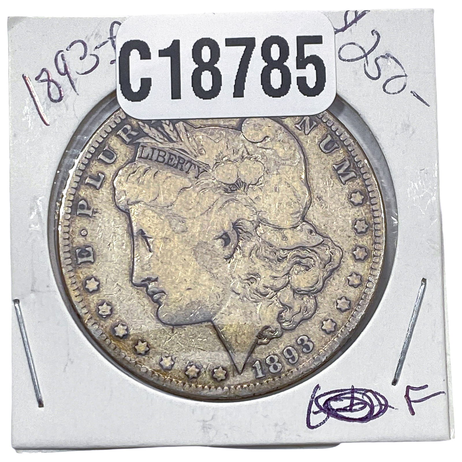 1893 Morgan Silver Dollar (1 of 2)
