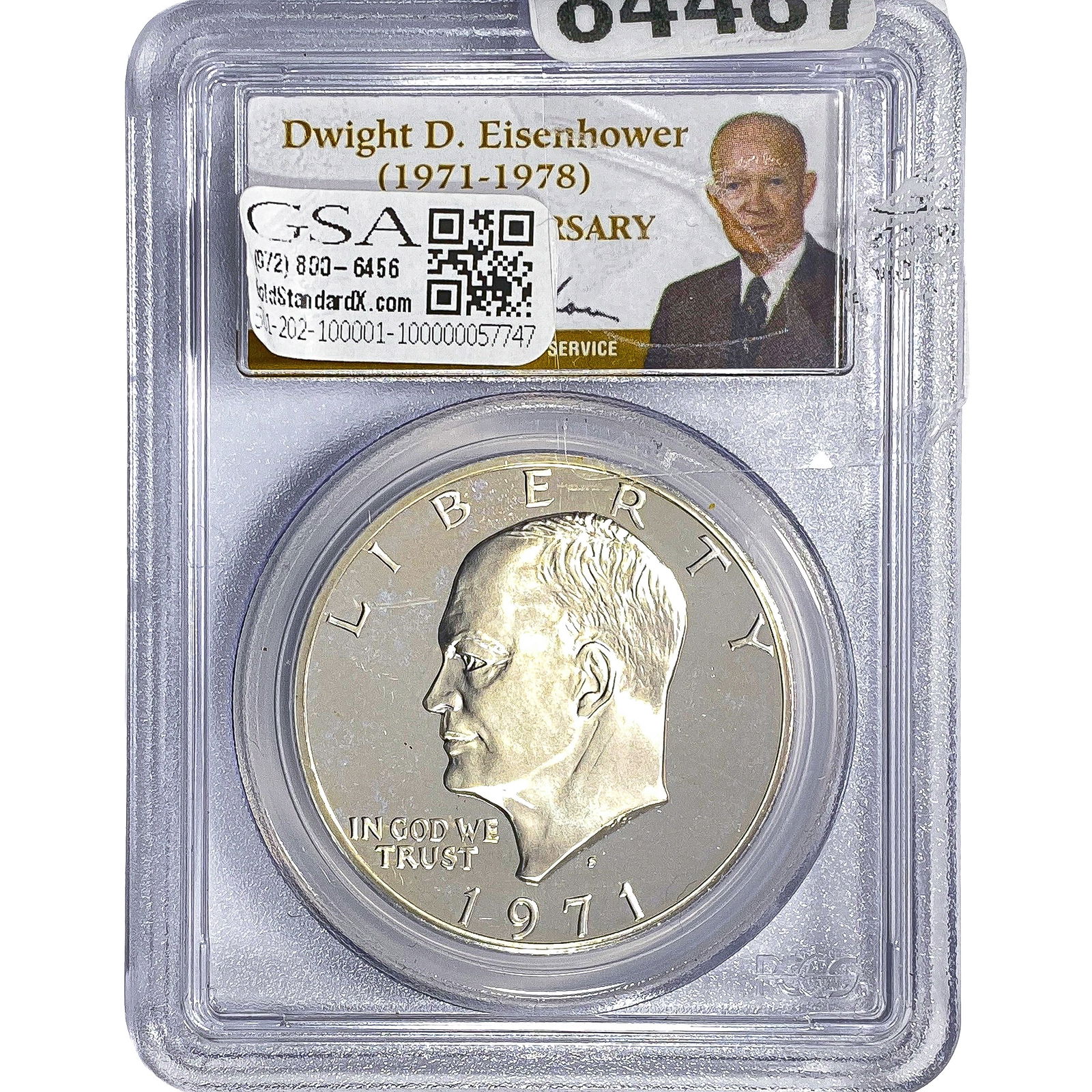 1971-S Eisenhower Dollar PCGS PR69 DCAM: 1971-S Eisenhower Dollar PCGS PR69 DCAM