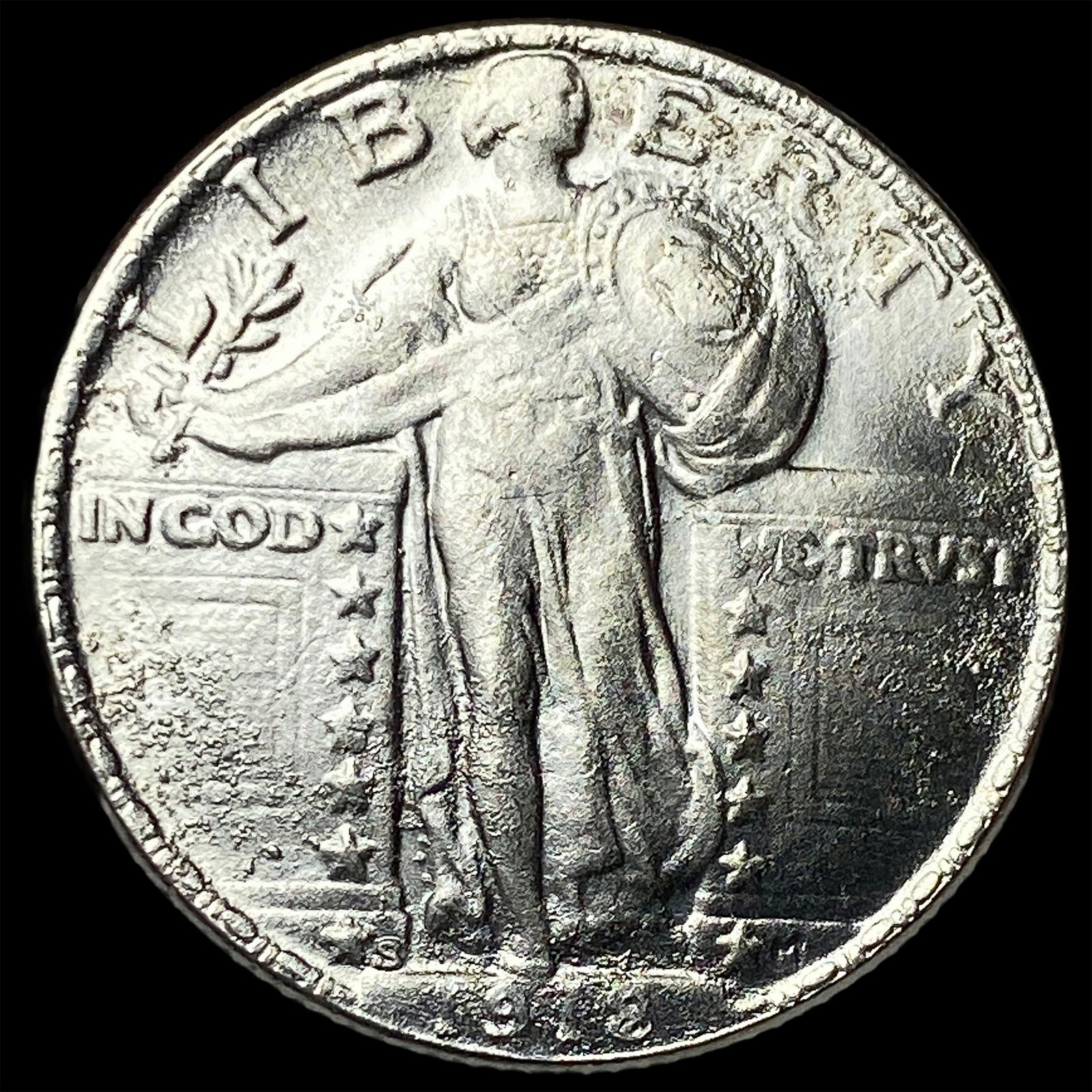 1918-S Silver Standing Liberty Quarter HIGH GRADE (1 of 2)