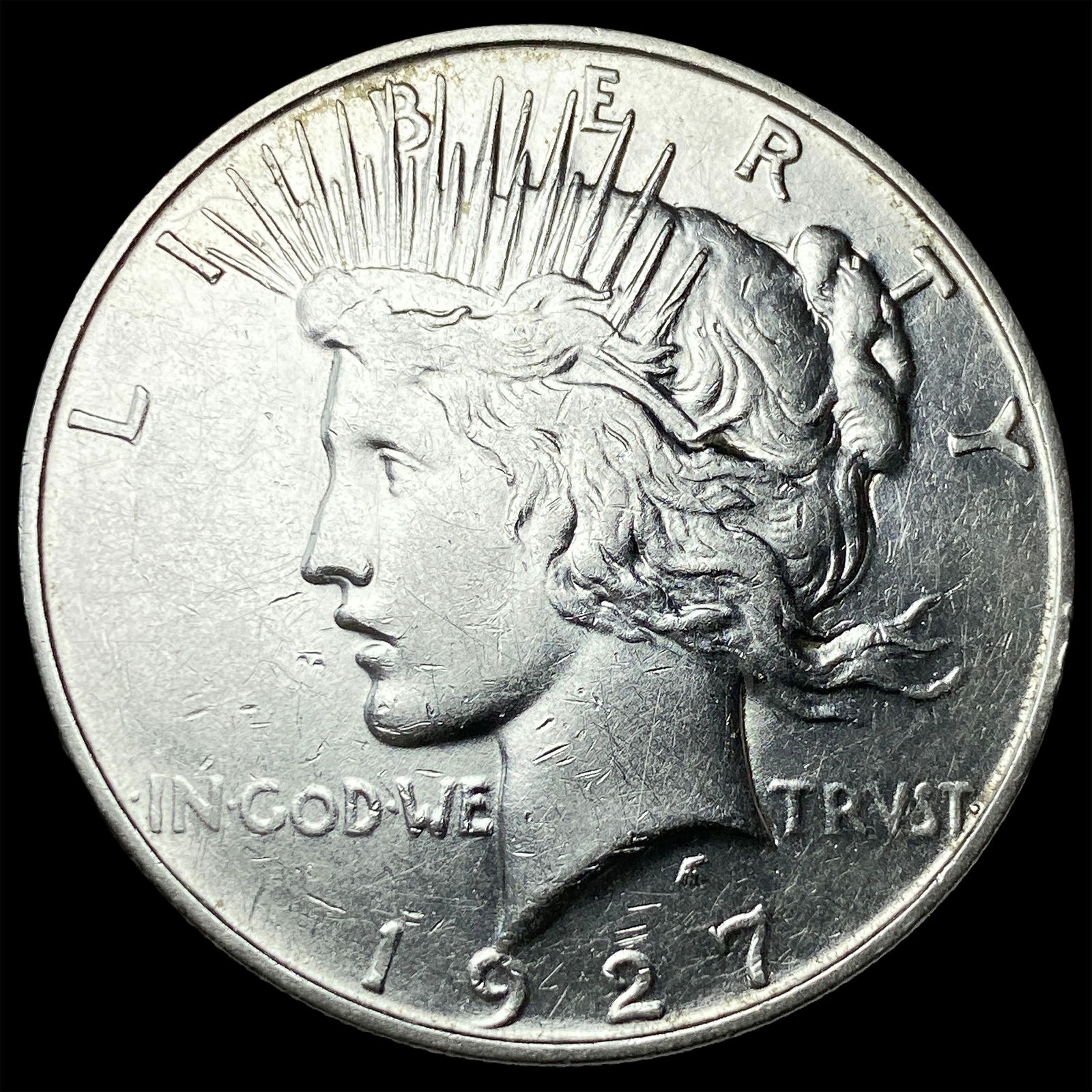 1927-D Silver Peace Dollar CHOICE AU (1 of 2)
