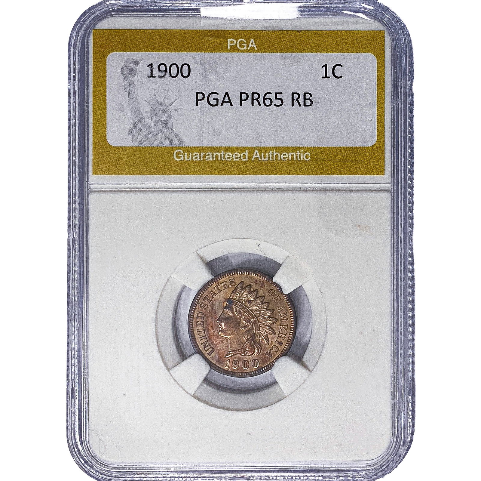 1900 Indian Head Cent PGA PR65 RB (1 of 2)