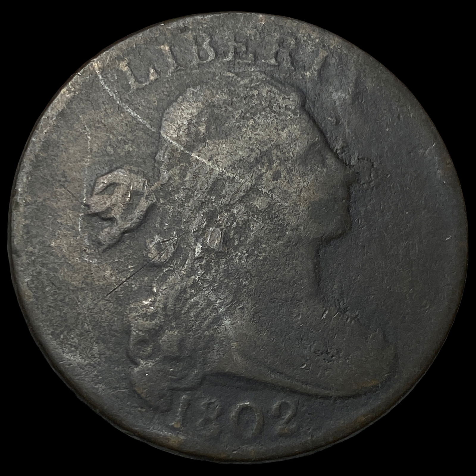 1802 Draped Bust Large Cent NICELY CIRCULATED (1 of 2)
