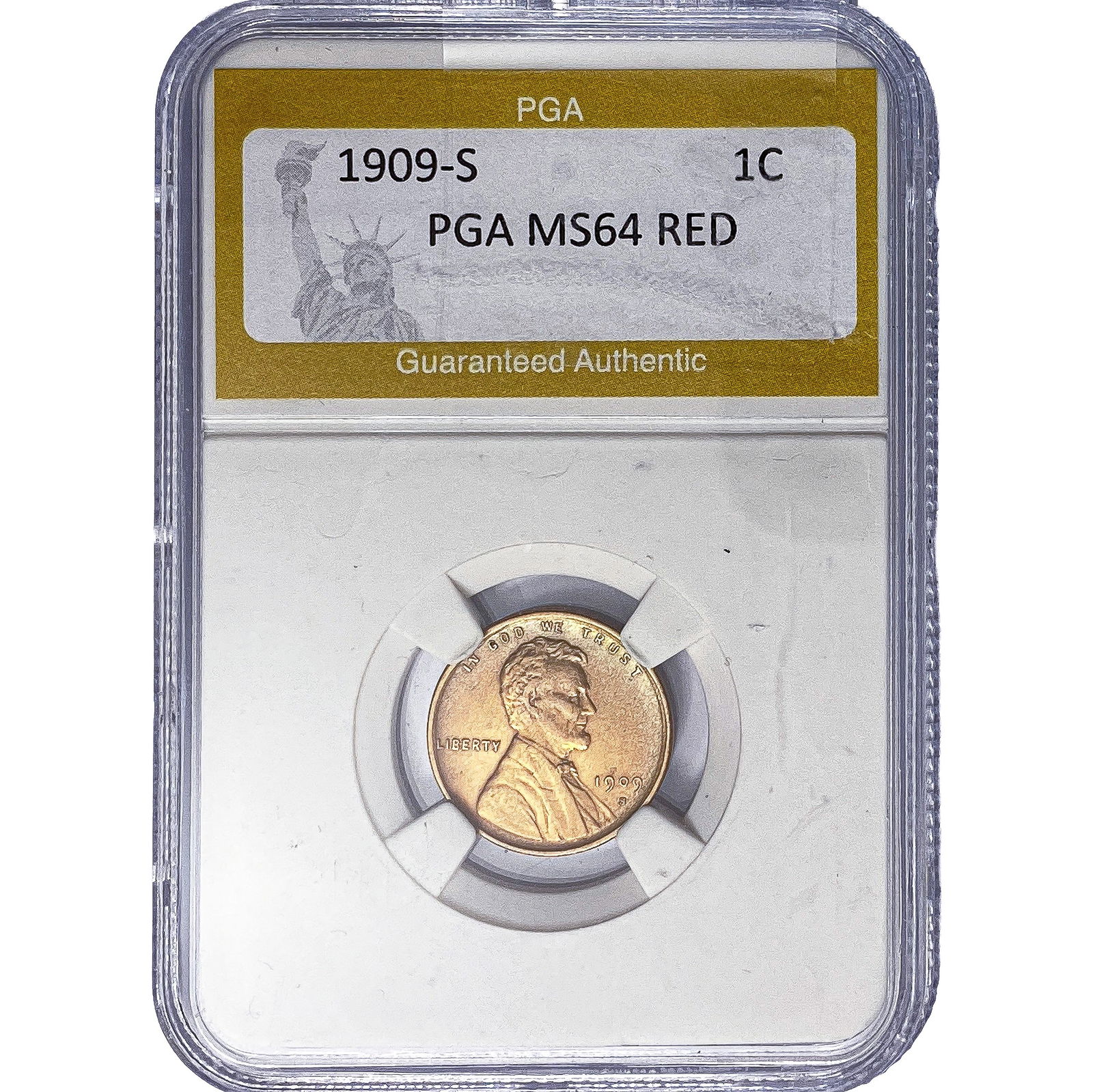 1909-S Wheat Cent PGA MS64 RED (1 of 2)