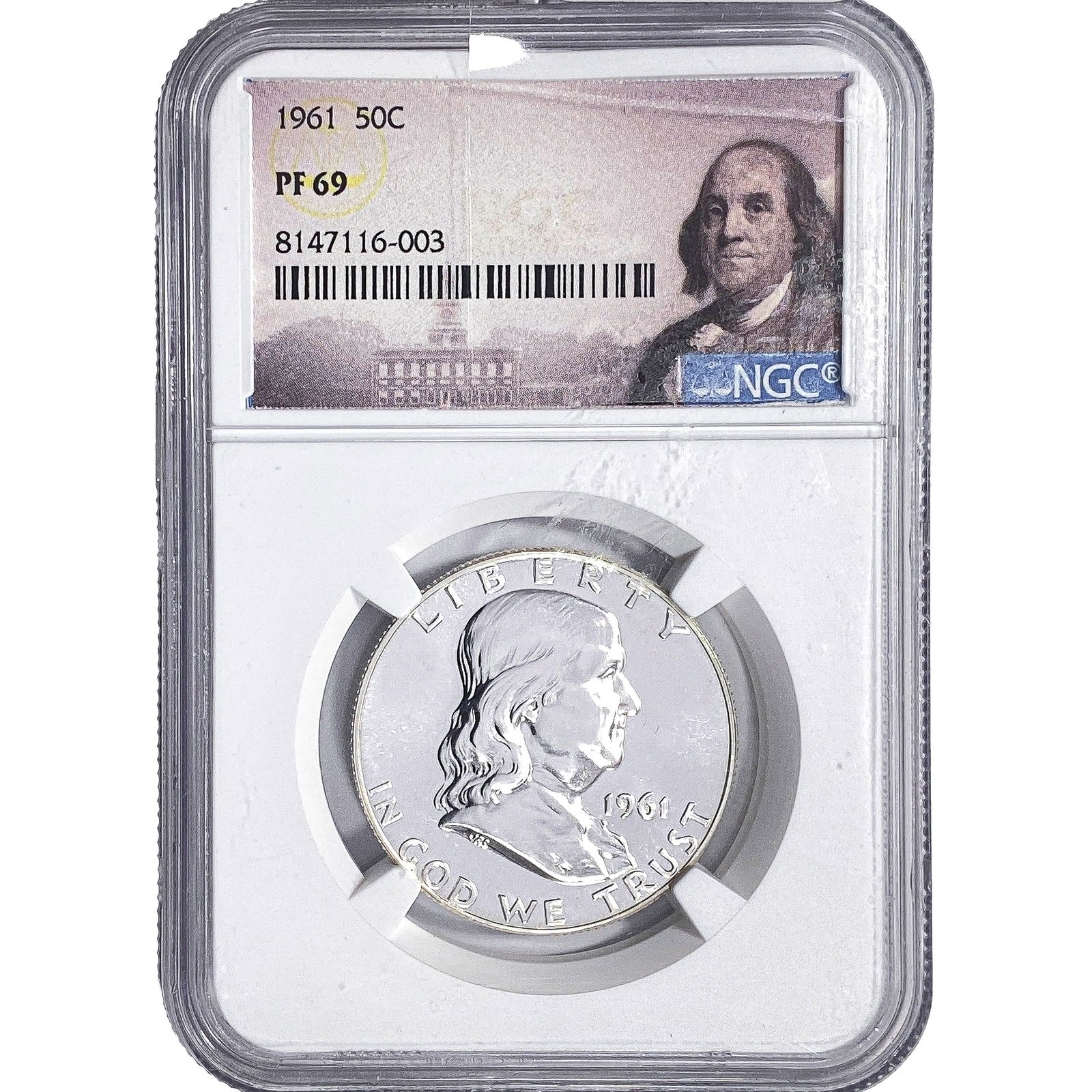 1961 Franklin Half Dollar NGC PF69: 1961 Franklin Half Dollar NGC PF69