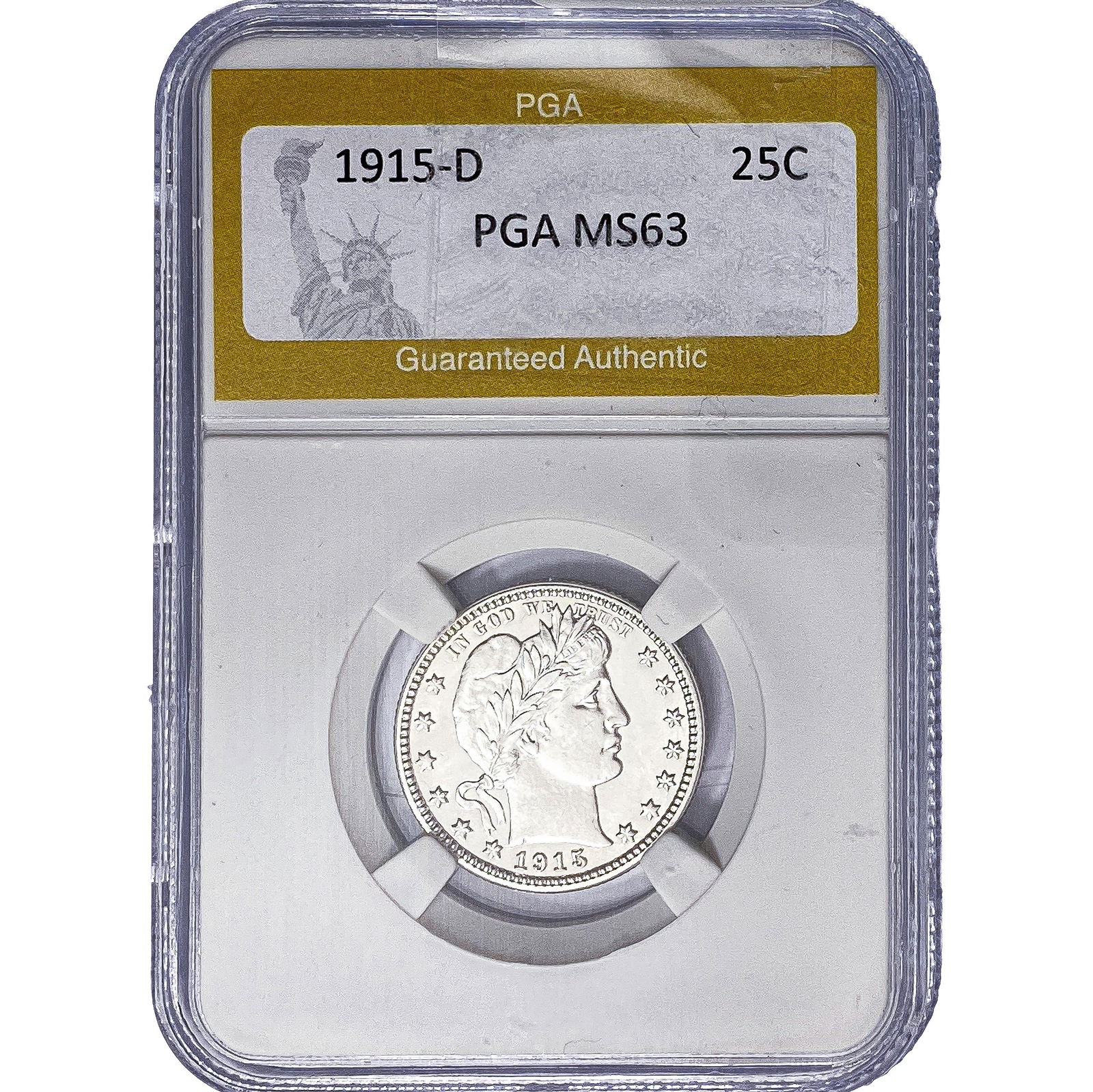 1915-D Barber Quarter PGA MS63 (1 of 2)