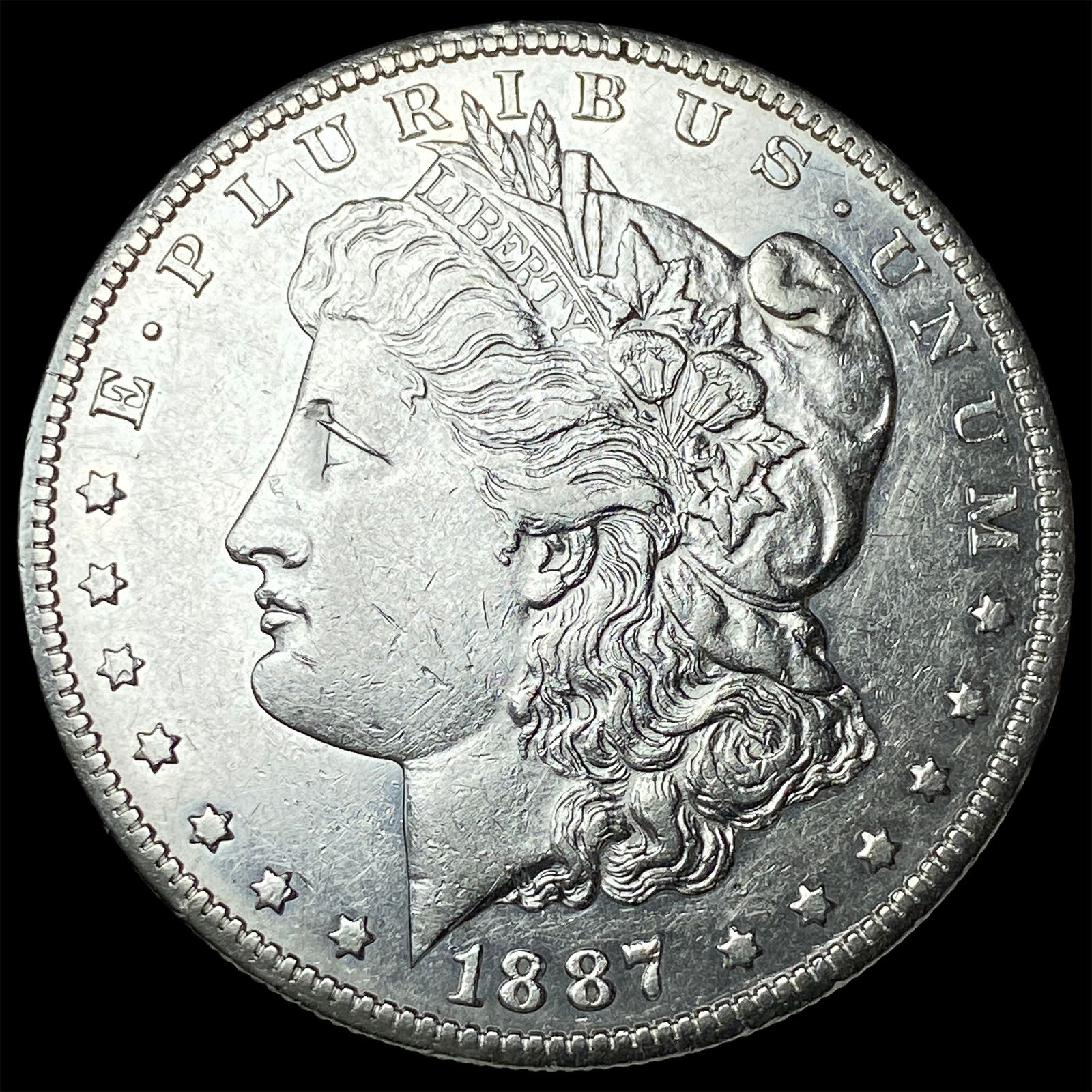 1887-S Silver Morgan Dollar CLOSELY UNCIRCULATED (1 of 2)
