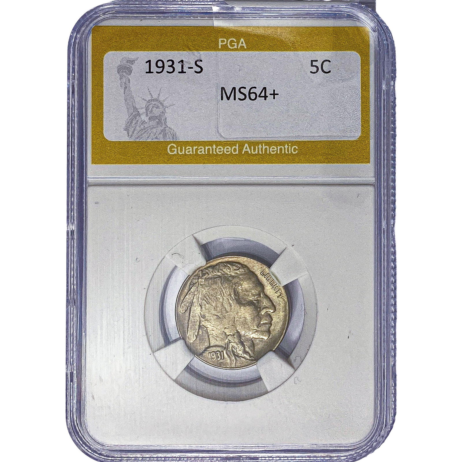 1931-S Buffalo Nickel PGA MS64+ (1 of 2)