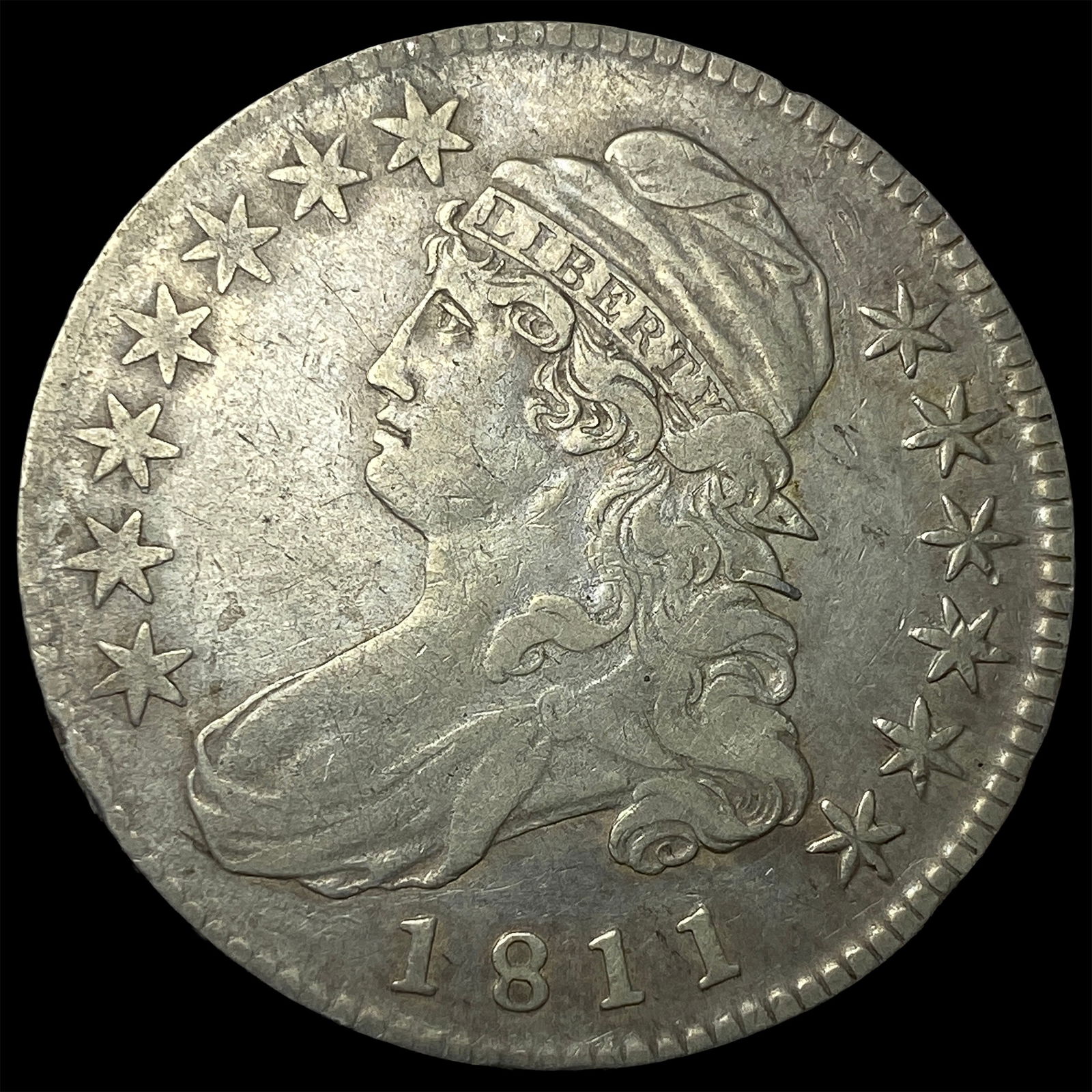 1811 Capped Bust Half Dollar ABOUT UNCIRCULATED (1 of 2)