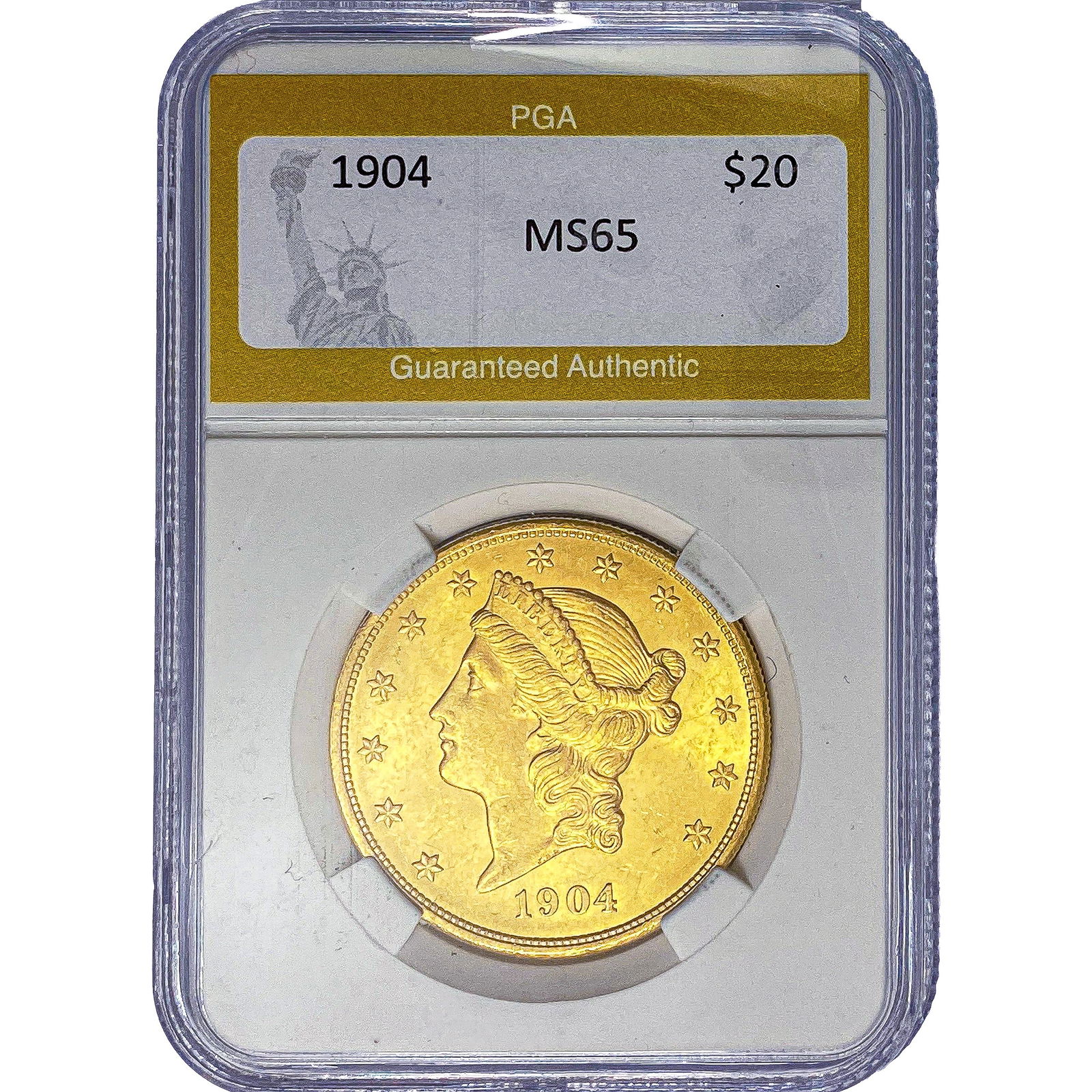 1904 $20 Gold Double Eagle PGA MS65 (1 of 2)