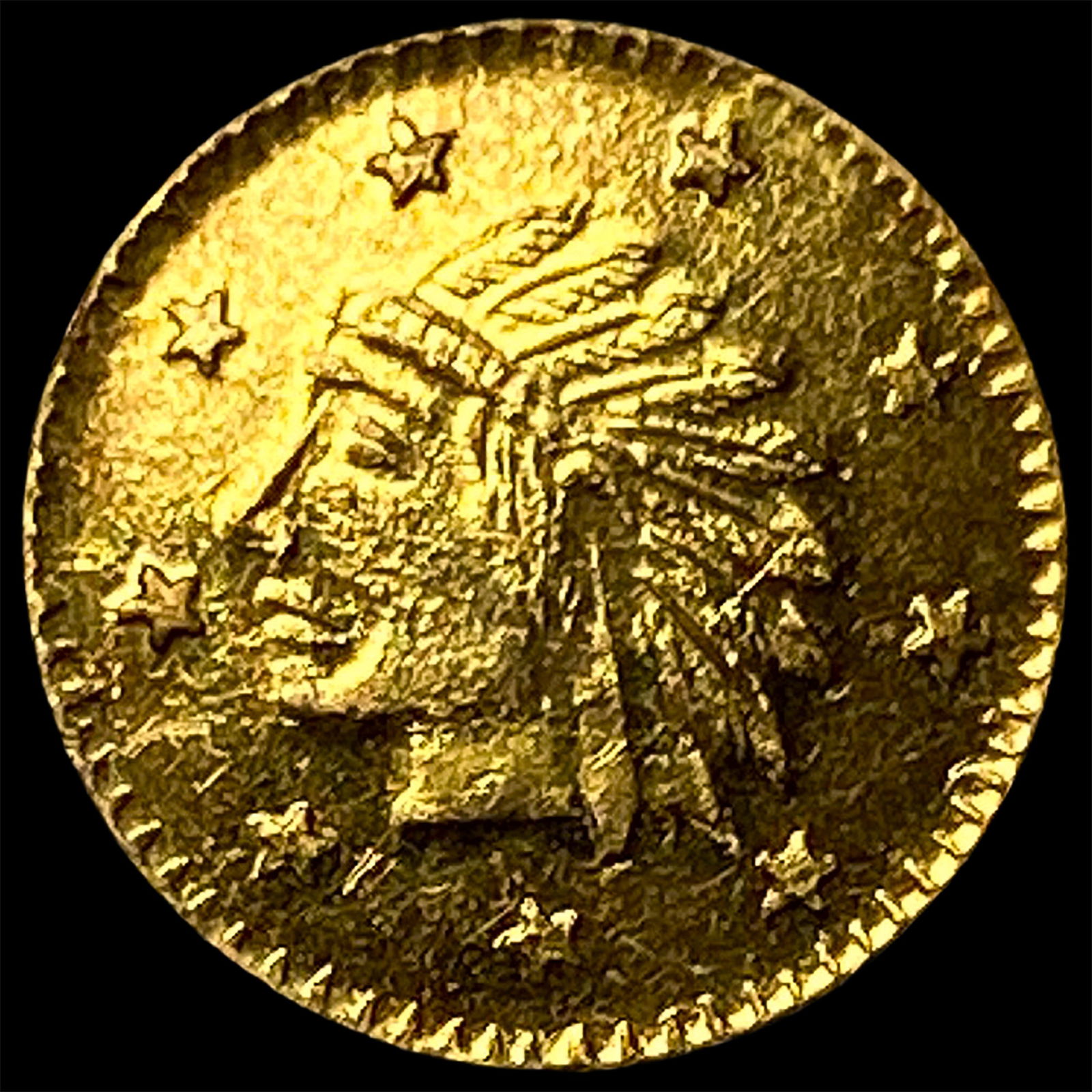 1856 California Gold Indian Head Token HIGH GRADE (1 of 2)