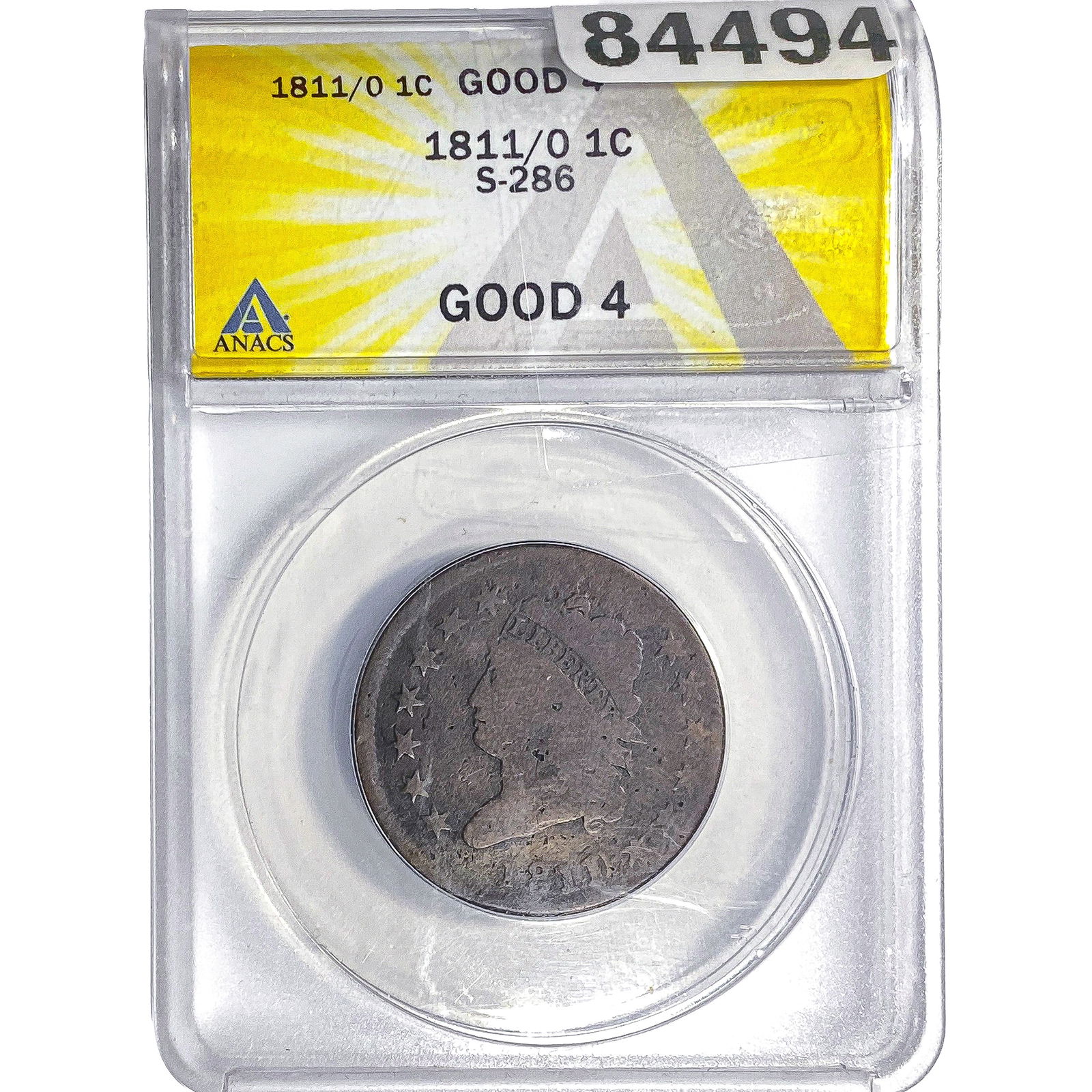 1811/0 Classic Head Large Cent ANACS G4 (1 of 2)