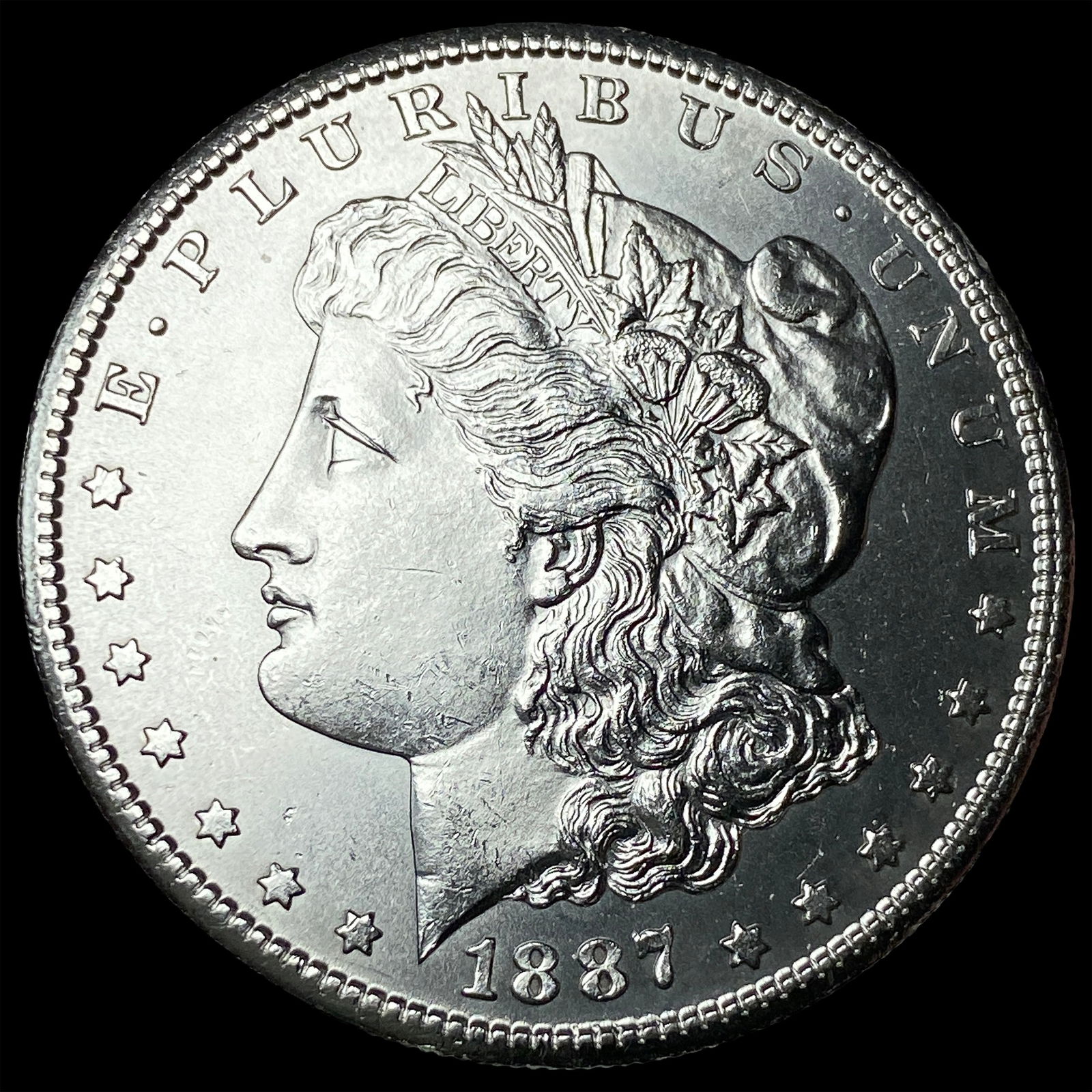 1887-S Silver Morgan Dollar CHOICE BU (1 of 2)