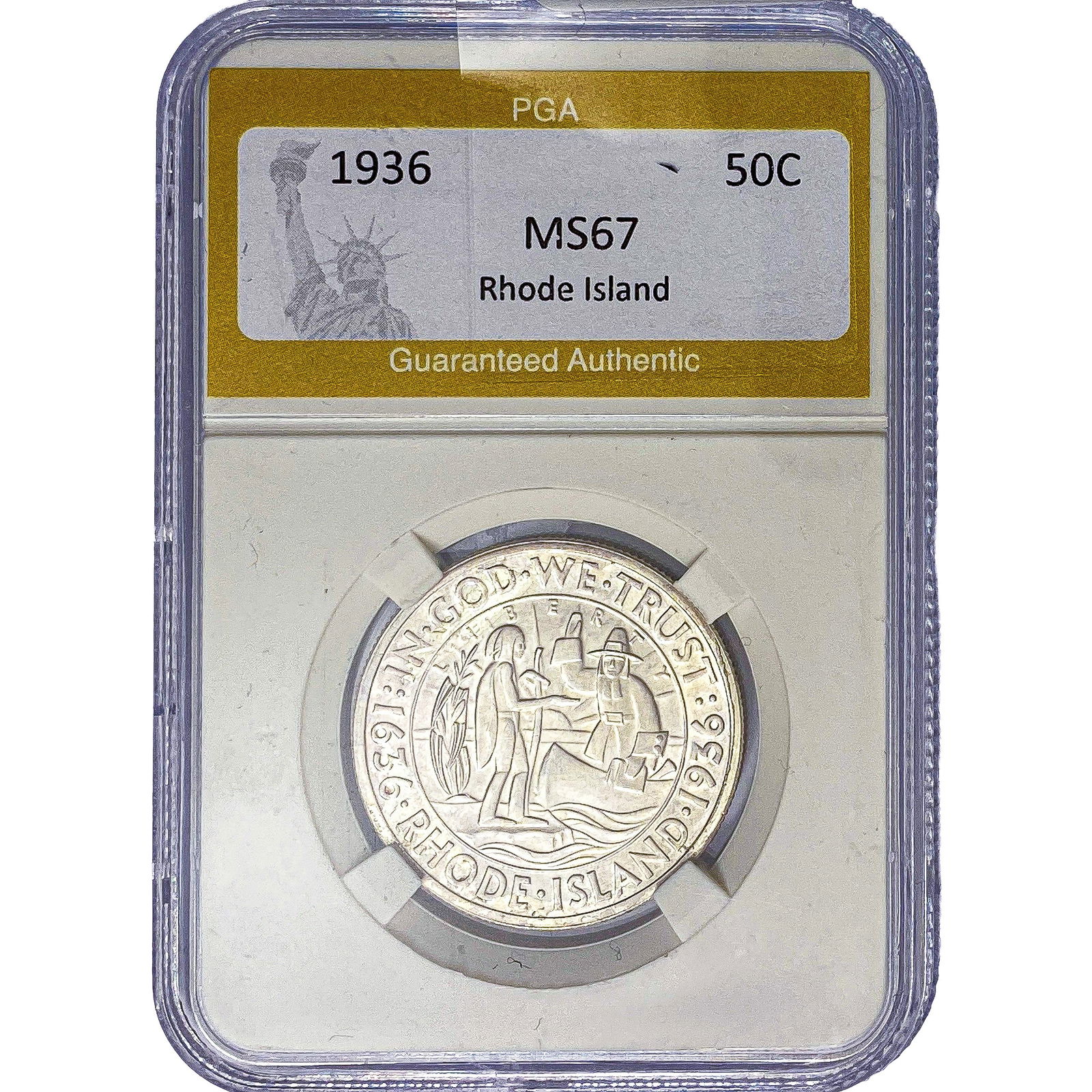 1936 Rhode Island Half Dollar PGA MS67 (1 of 2)