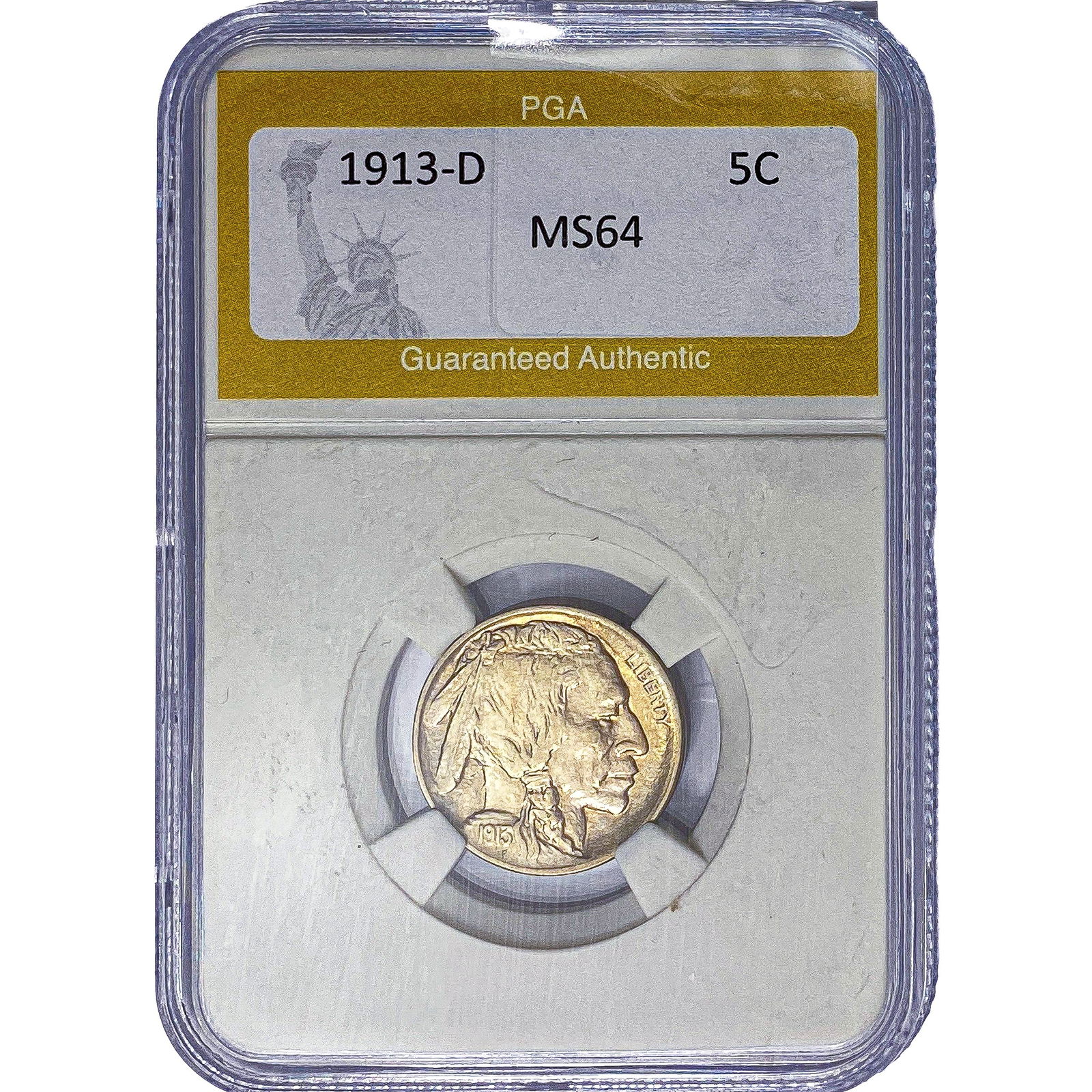 1913-D Buffalo Nickel PGA MS64 (1 of 2)