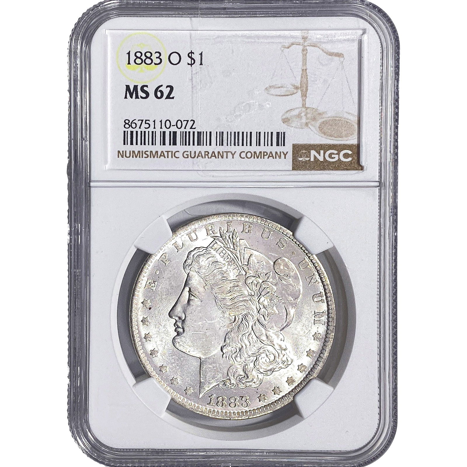 1883-O Morgan Silver Dollar NGC MS62 (1 of 2)