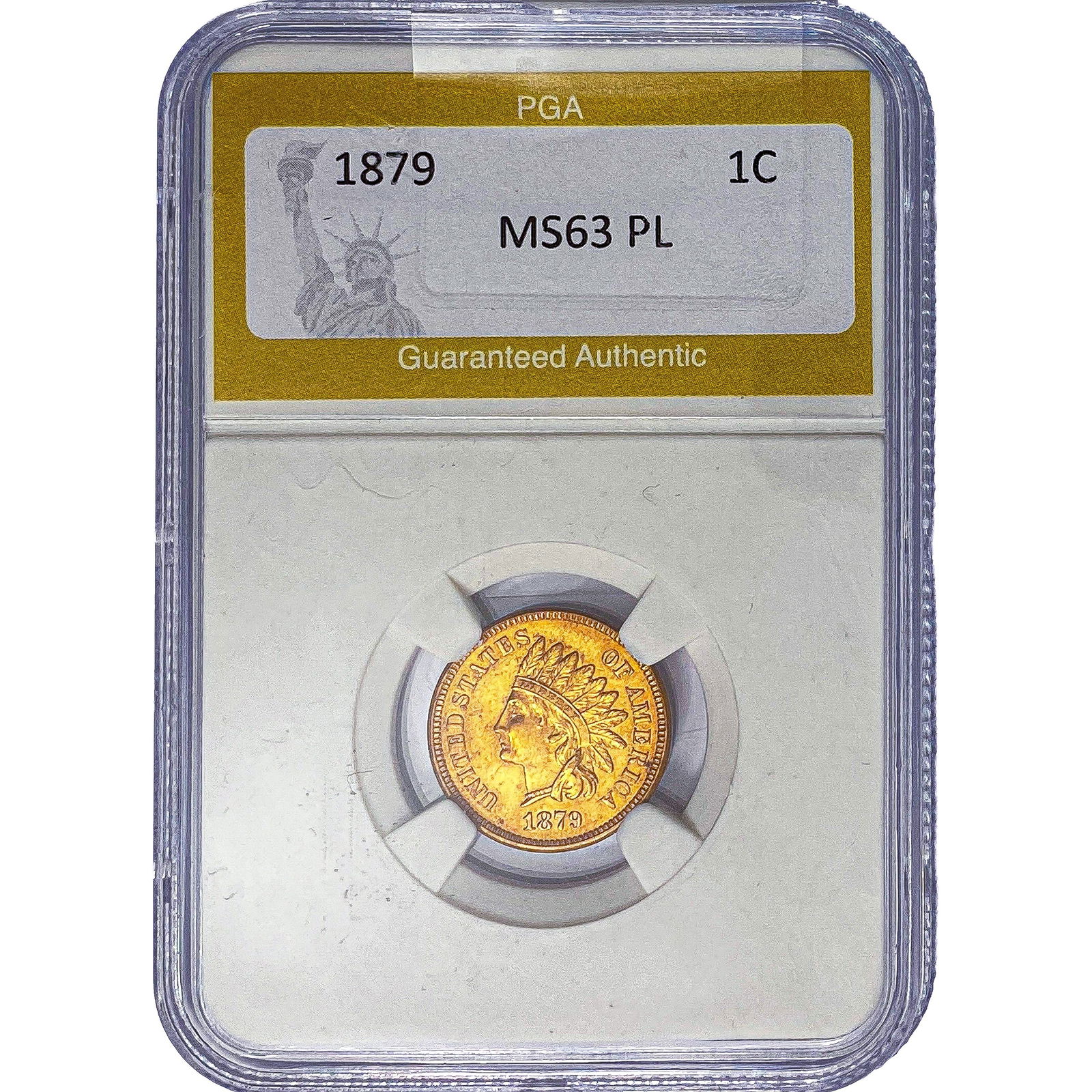 1879 Indian Head Cent PGA MS63 PL (1 of 2)