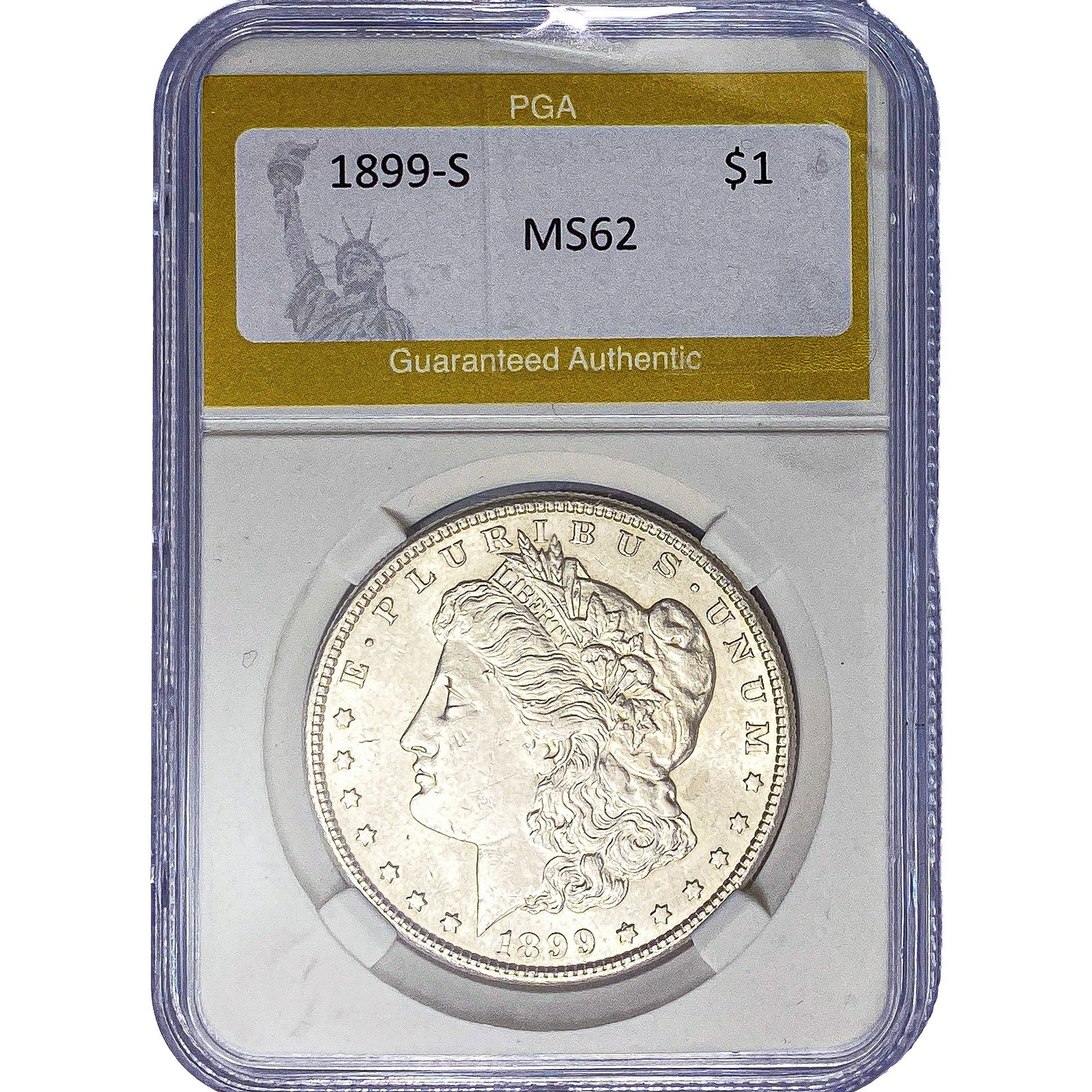 1899-S Morgan Silver Dollar PGA MS62 (1 of 2)