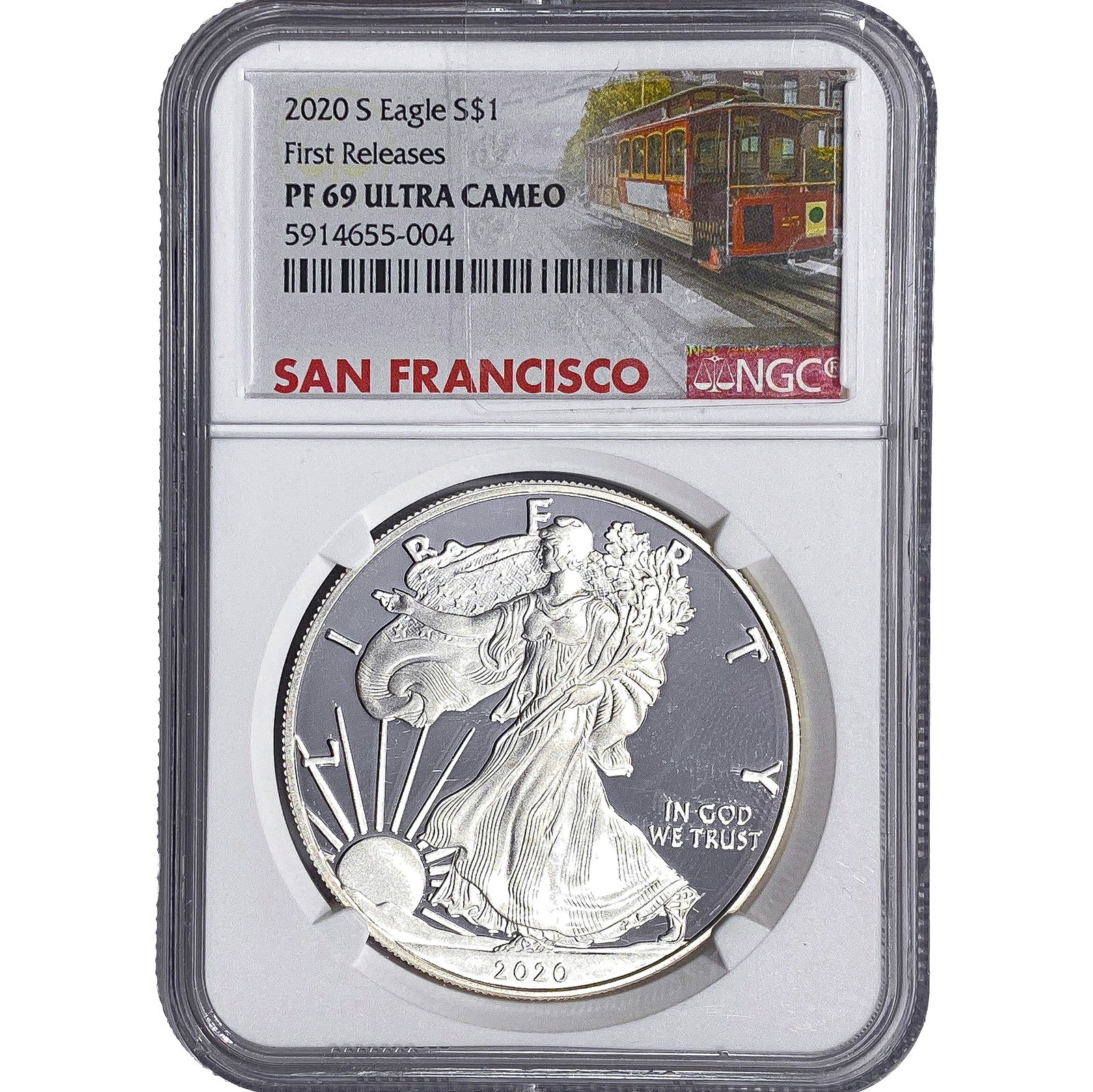 2020-S Silver Eagle NGC PF69 Ultra Cameo: 2020-S Silver Eagle NGC PF69 Ultra Cameo