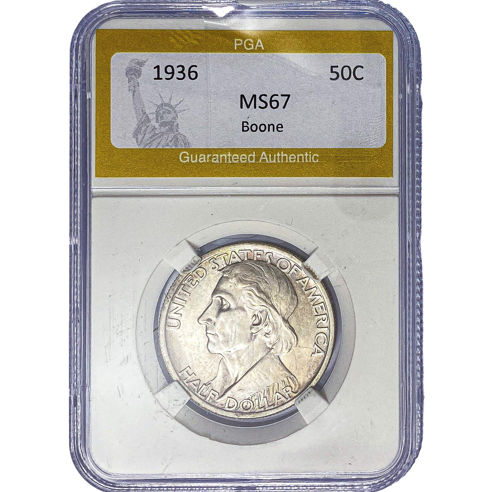 1936 Boone Half Dollar PGA MS67 (1 of 2)