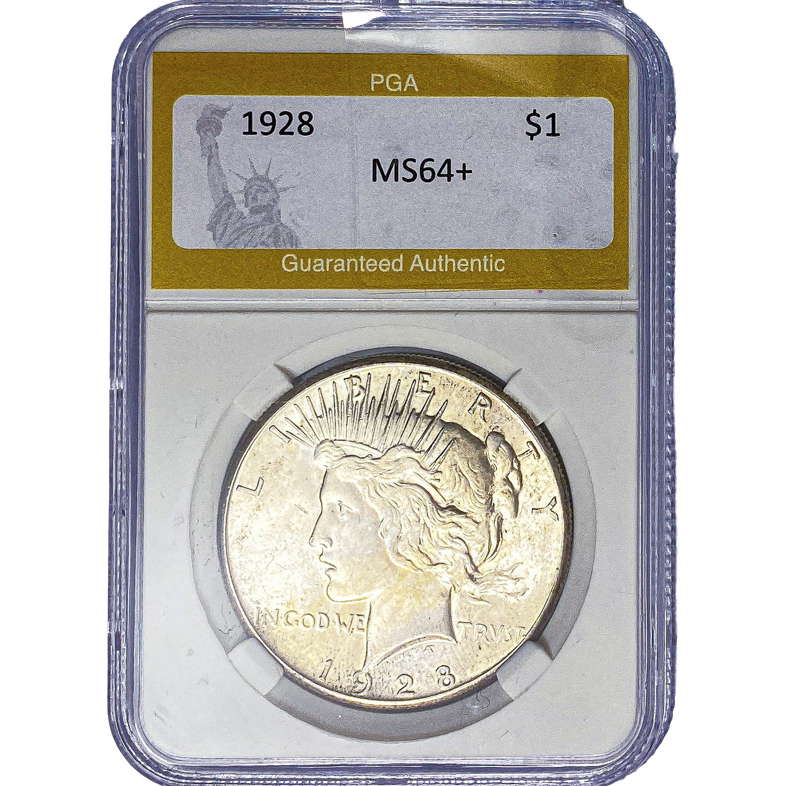 1928 Silver Peace Dollar PGA MS64+ (1 of 2)