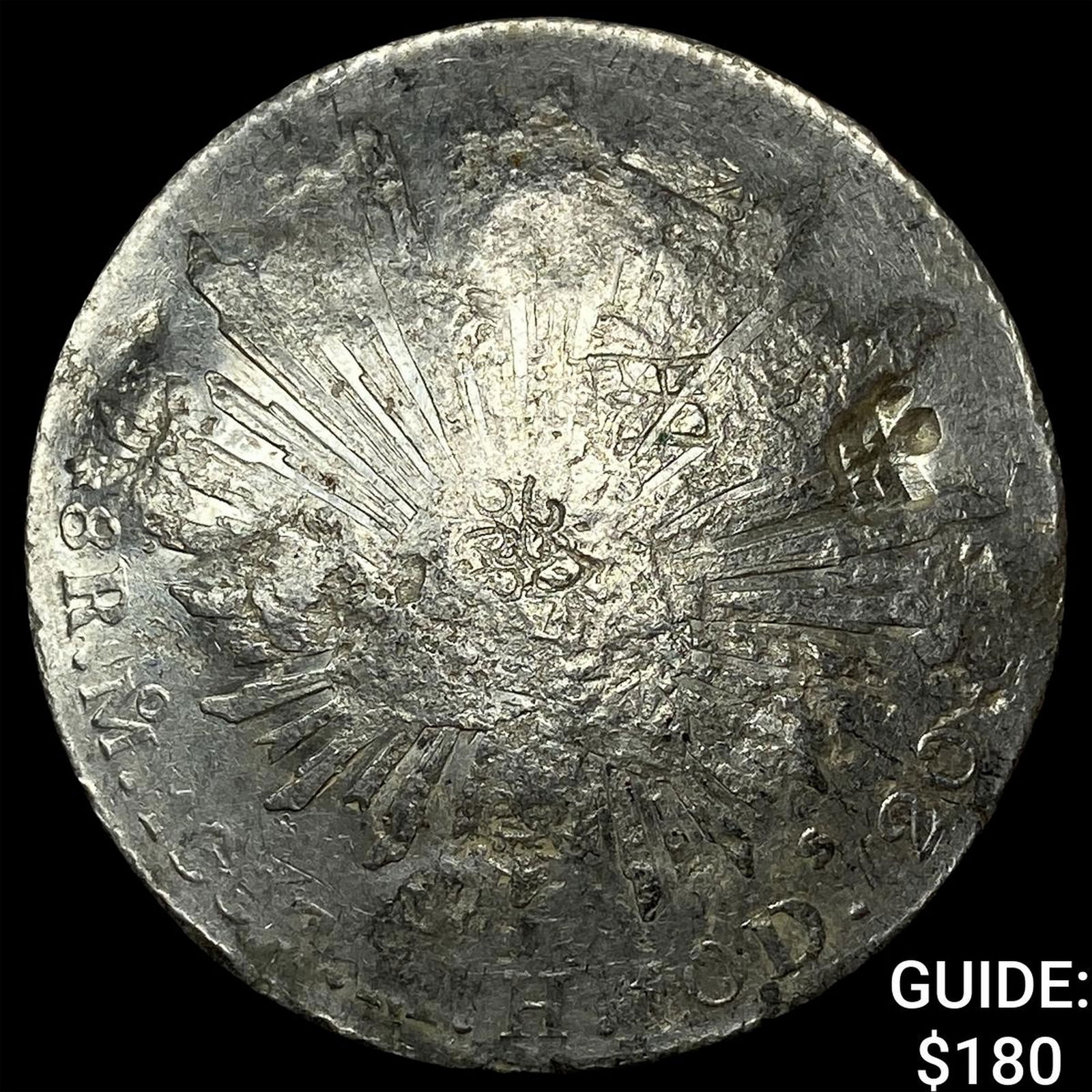 Mexico Silver 8 Reales NEARLY UNCIRCULATED: Mexico Silver 8 Reales NEARLY UNCIRCULATED