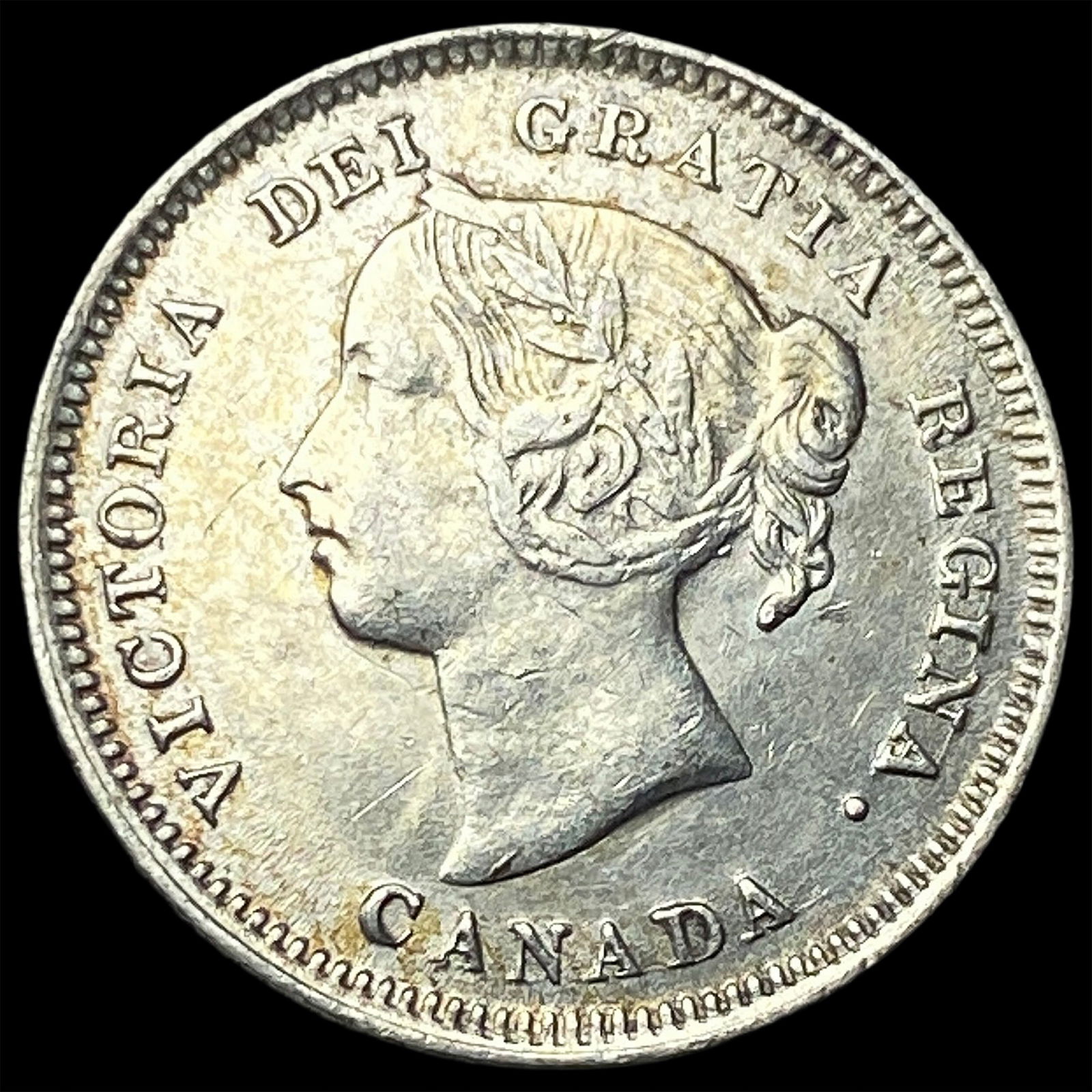 1890 Canada Silver 5 Cents H Mint Mark CLOSELY UNCIRCULATED (1 of 2)