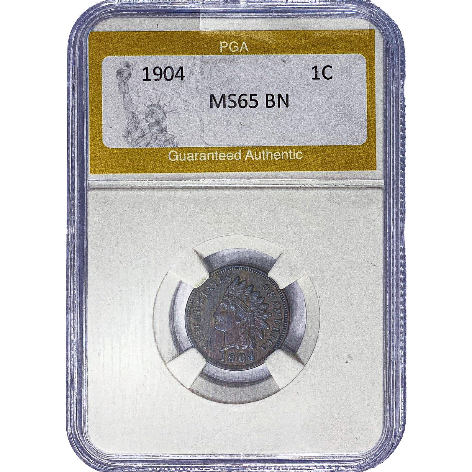 1904 Indian Head Cent PGA MS65 BN (1 of 2)
