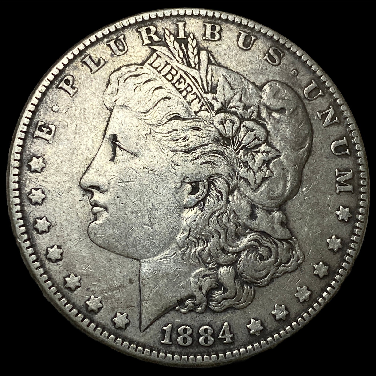 1884 Morgan Silver Dollar NEARLY UNCIRCULATED: 1884 Morgan Silver Dollar NEARLY UNCIRCULATED