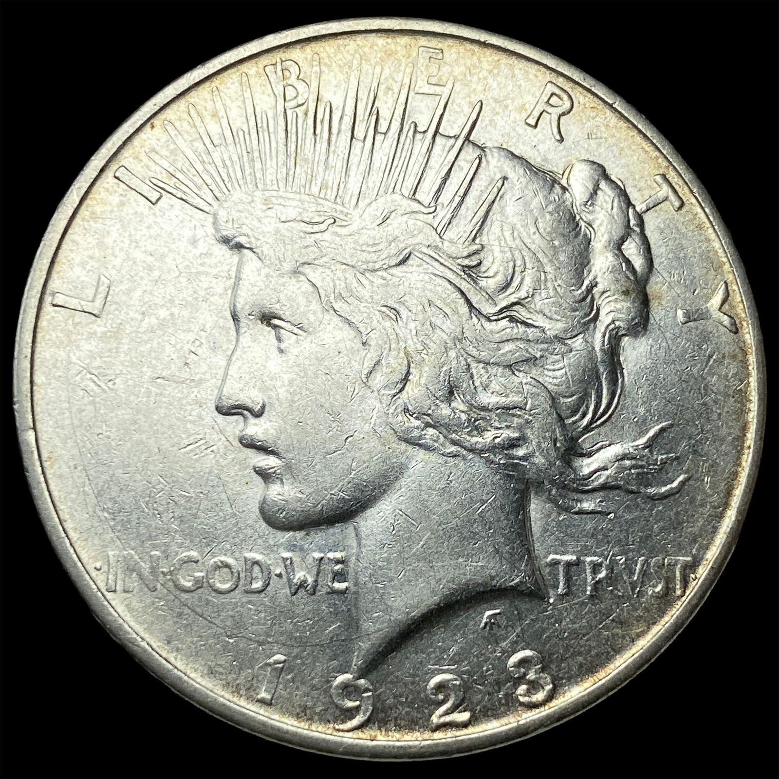 1923-D Silver Peace Dollar CLOSELY UNCIRCULATED (1 of 2)