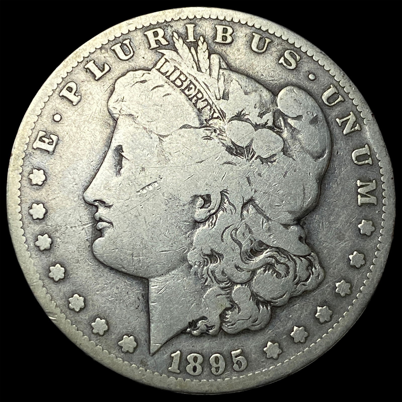 1895-S Silver Morgan Dollar NICELY CIRCULATED: 1895-S Silver Morgan Dollar NICELY CIRCULATED
