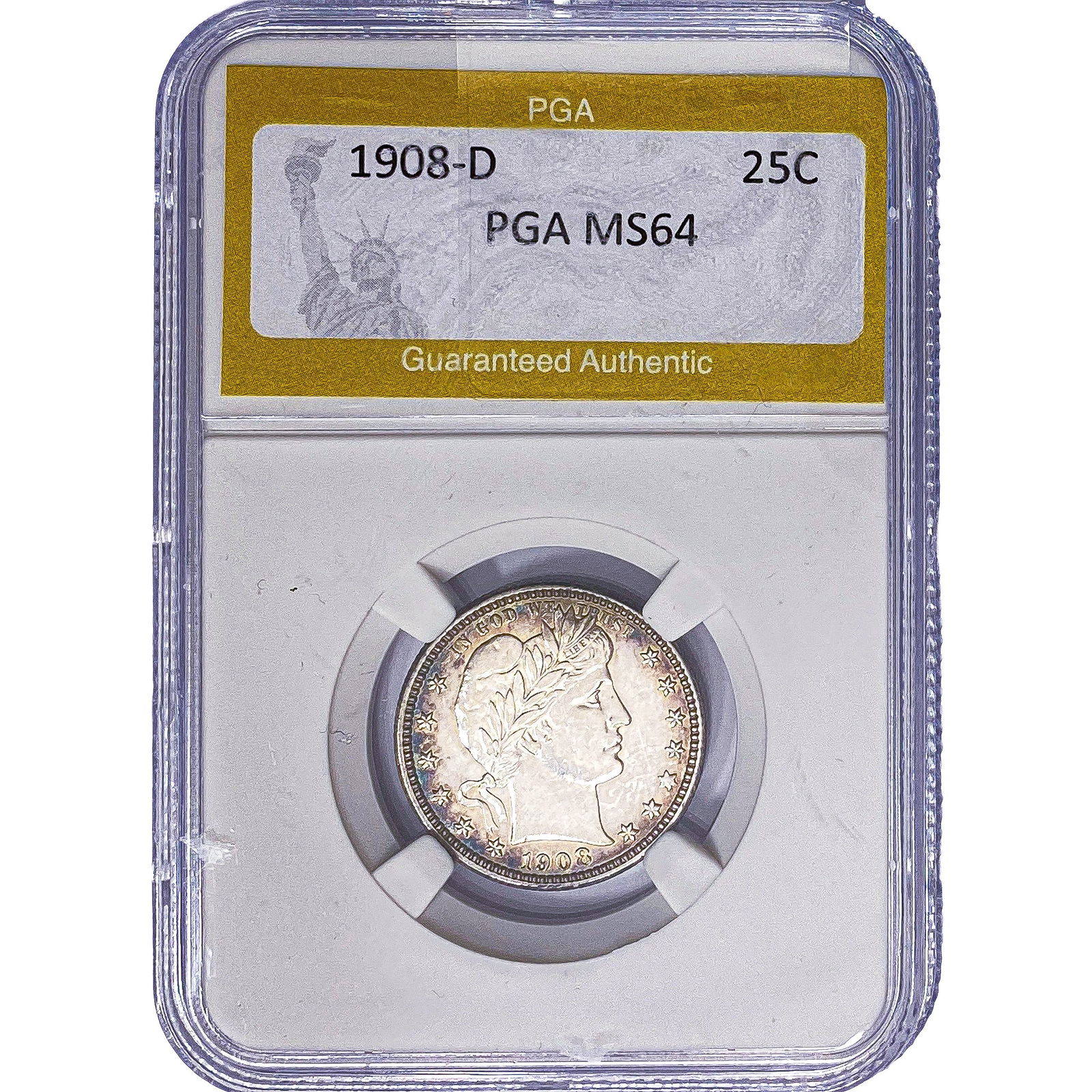 1908-D Barber Quarter PGA MS64 (1 of 2)