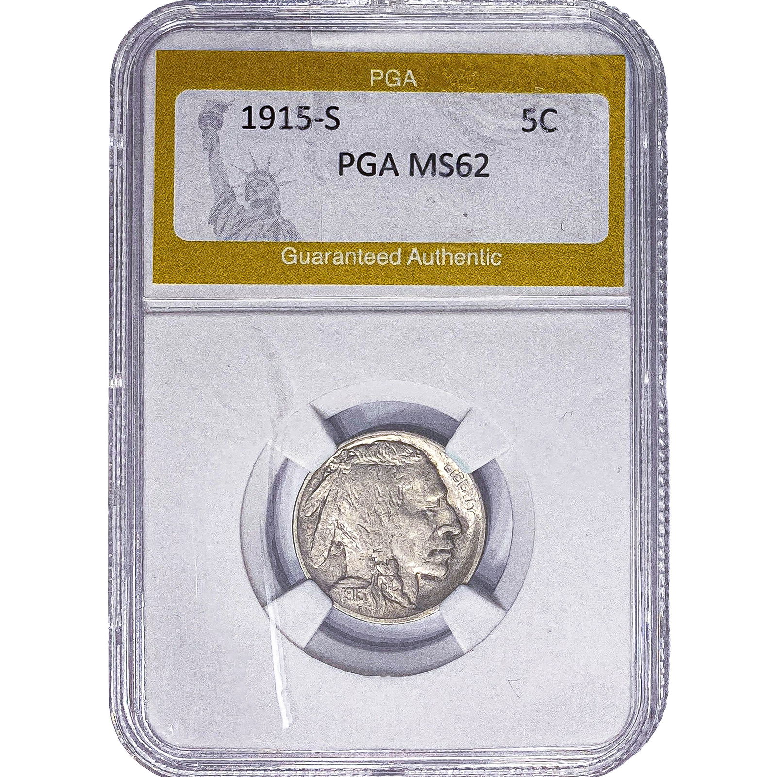 1915-S Buffalo Nickel PGA MS62 (1 of 2)