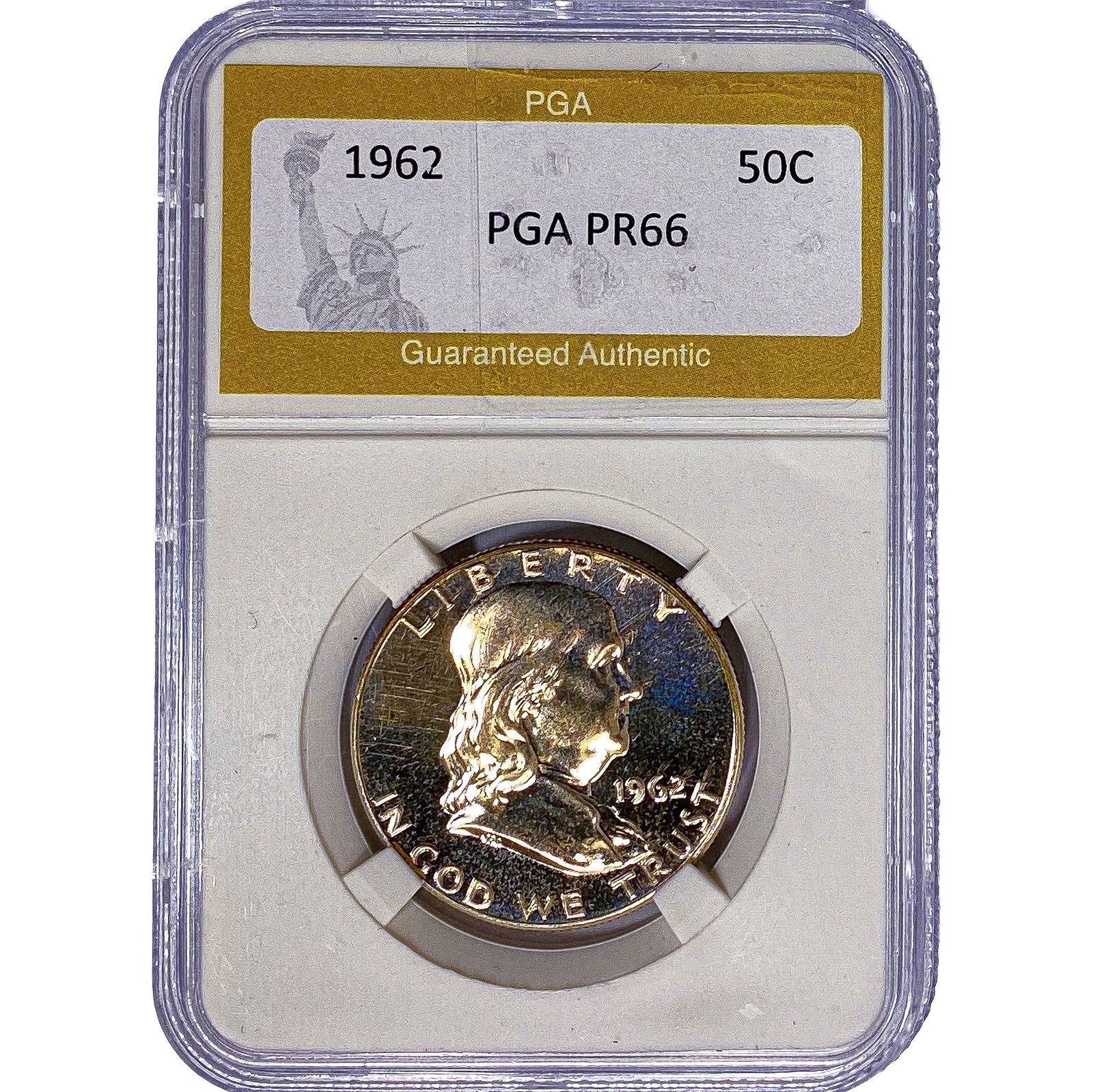 1962 Franklin Half Dollar PGA PR66: 1962 Franklin Half Dollar PGA PR66