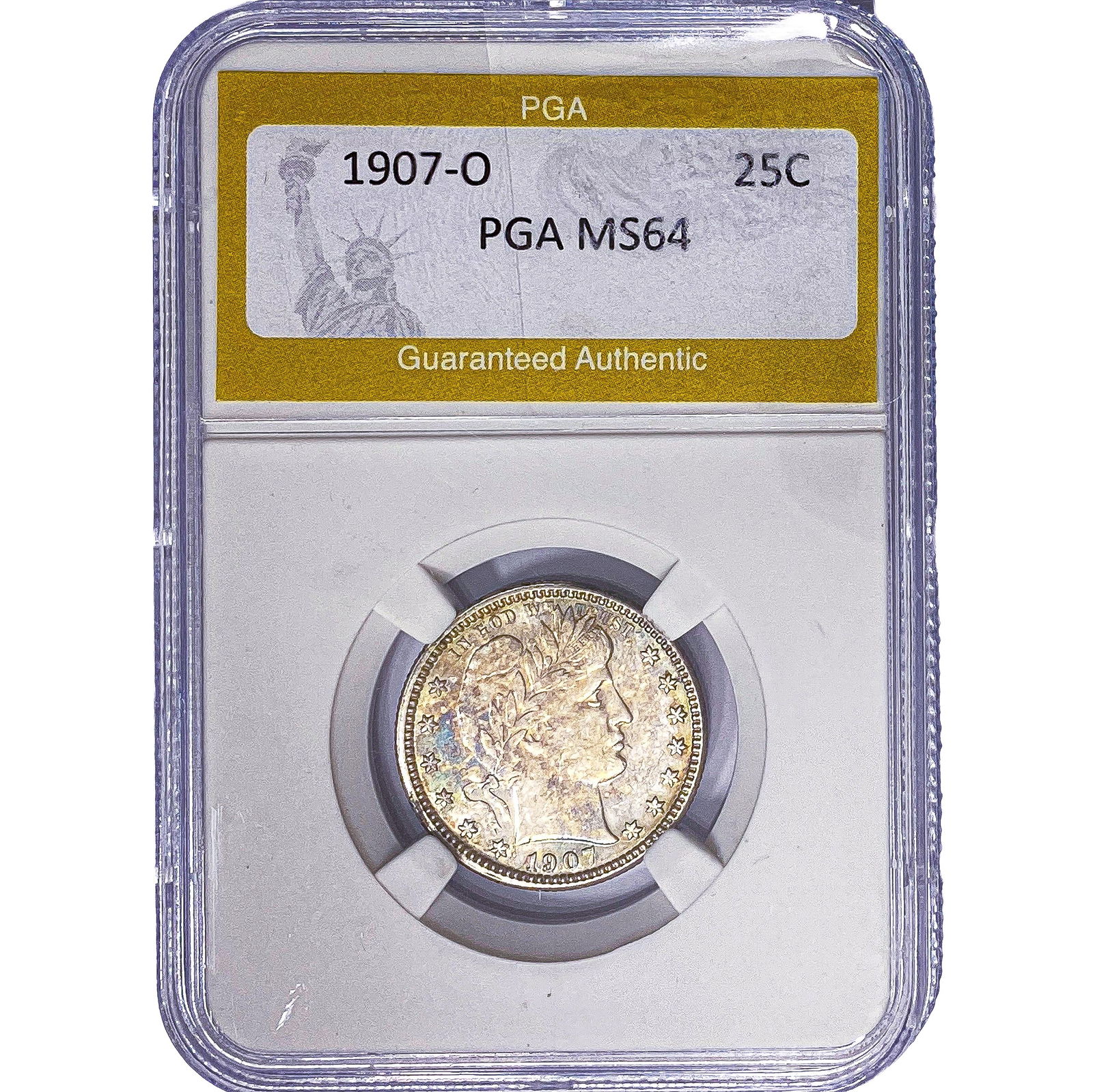 1907-O Barber Quarter PGA MS64 (1 of 2)