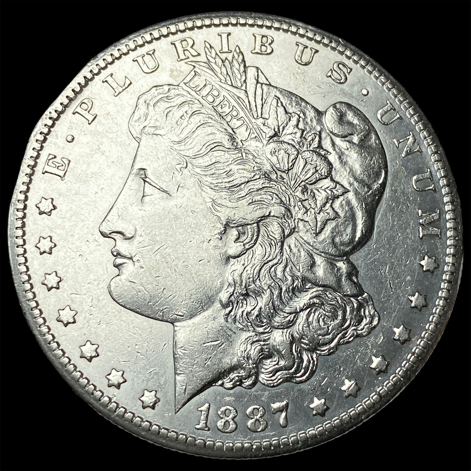 1887-S Silver Morgan Dollar CLOSELY UNCIRCULATED (1 of 2)