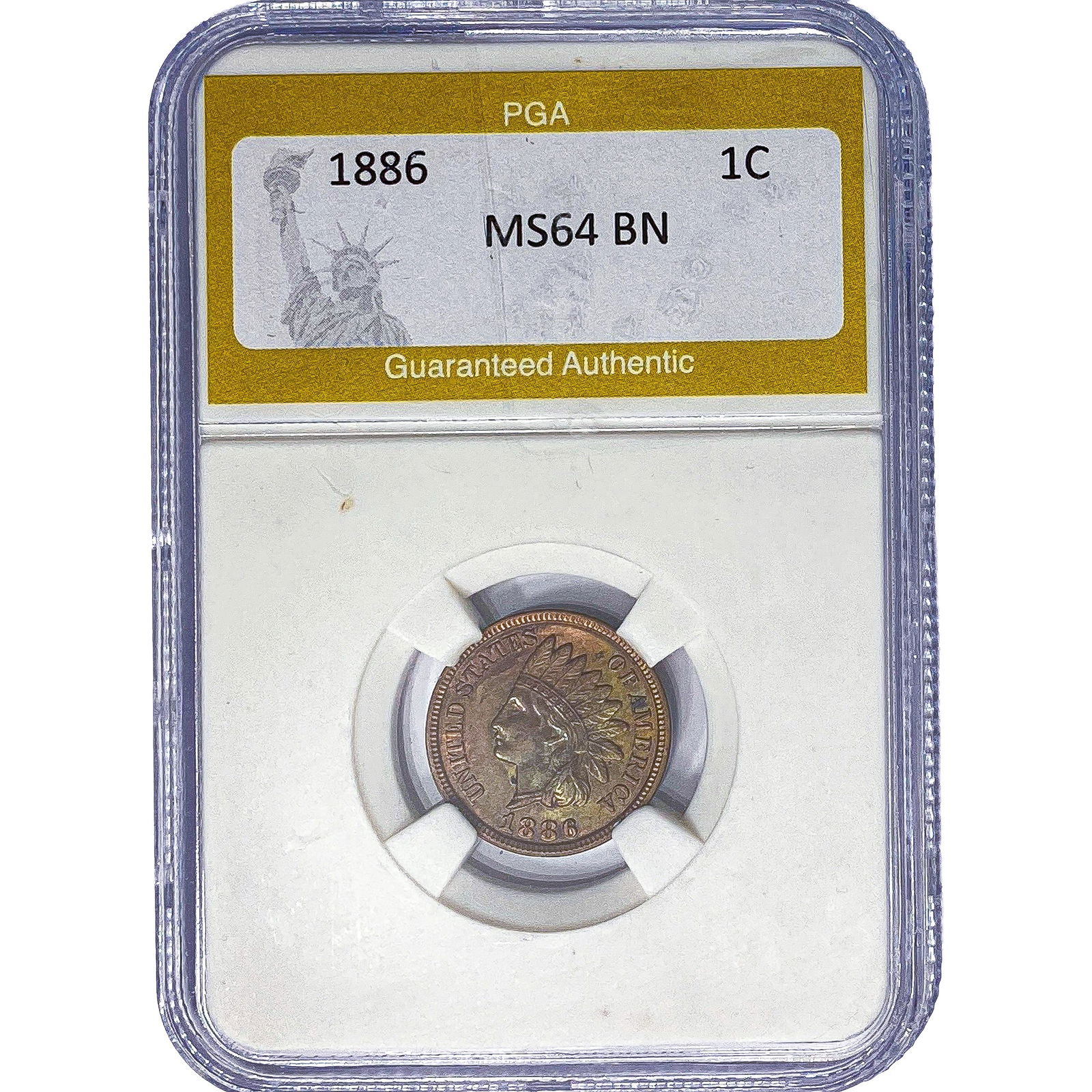 1886 Indian Head Cent PGA MS64 BN (1 of 2)