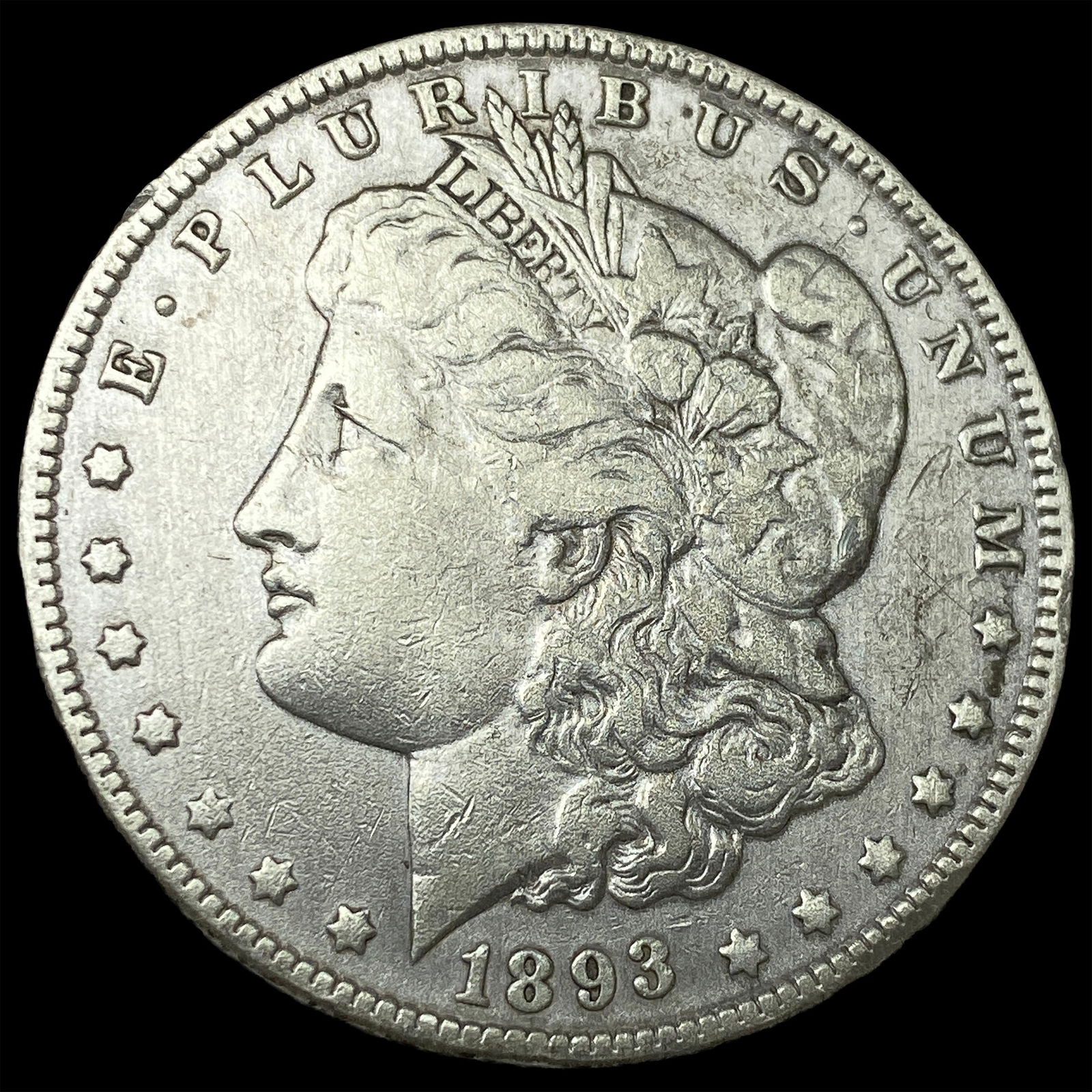 1893-O Silver Morgan Dollar NEARLY UNCIRCULATED: 1893-O Silver Morgan Dollar NEARLY UNCIRCULATED