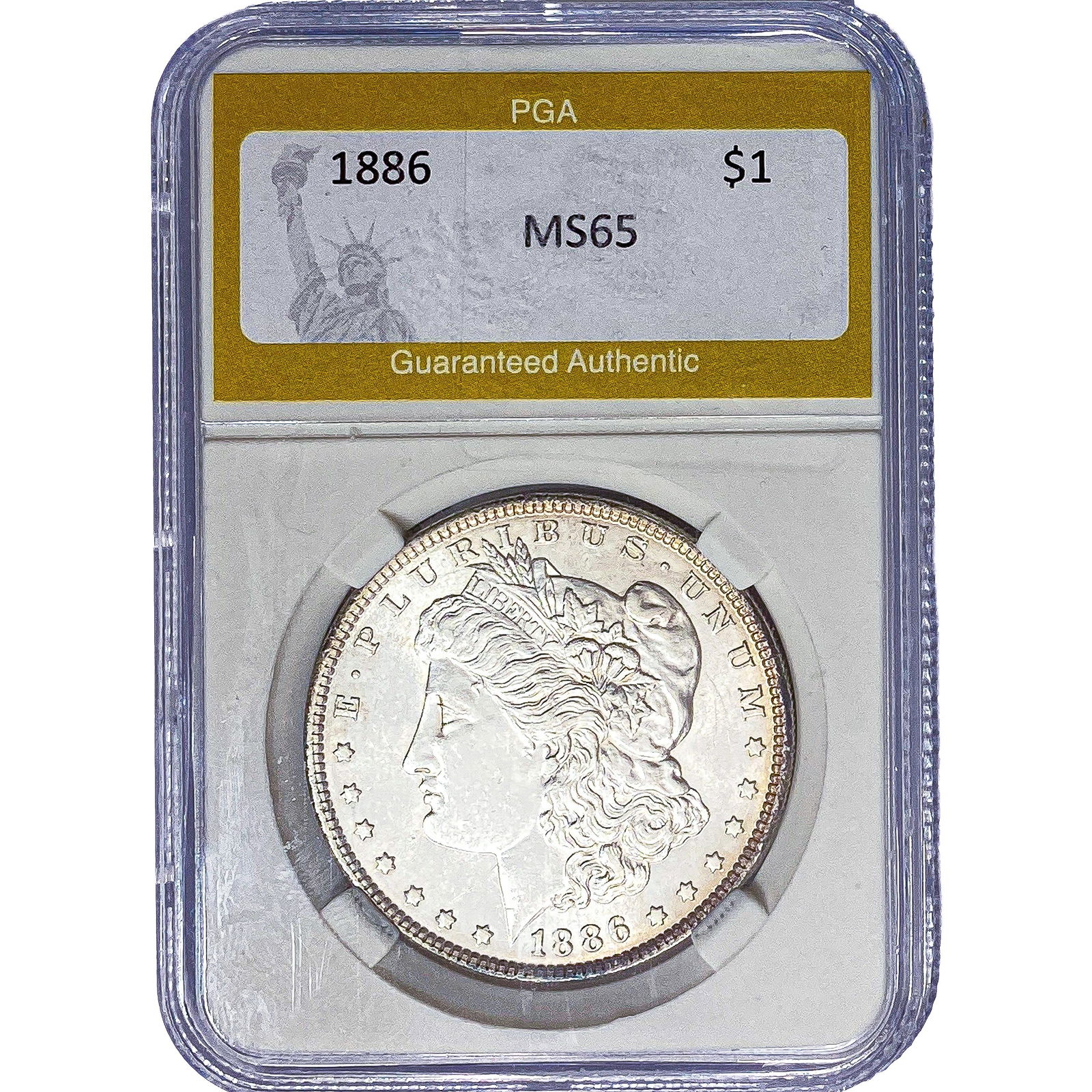 1886 Morgan Silver Dollar PGA MS65 (1 of 2)