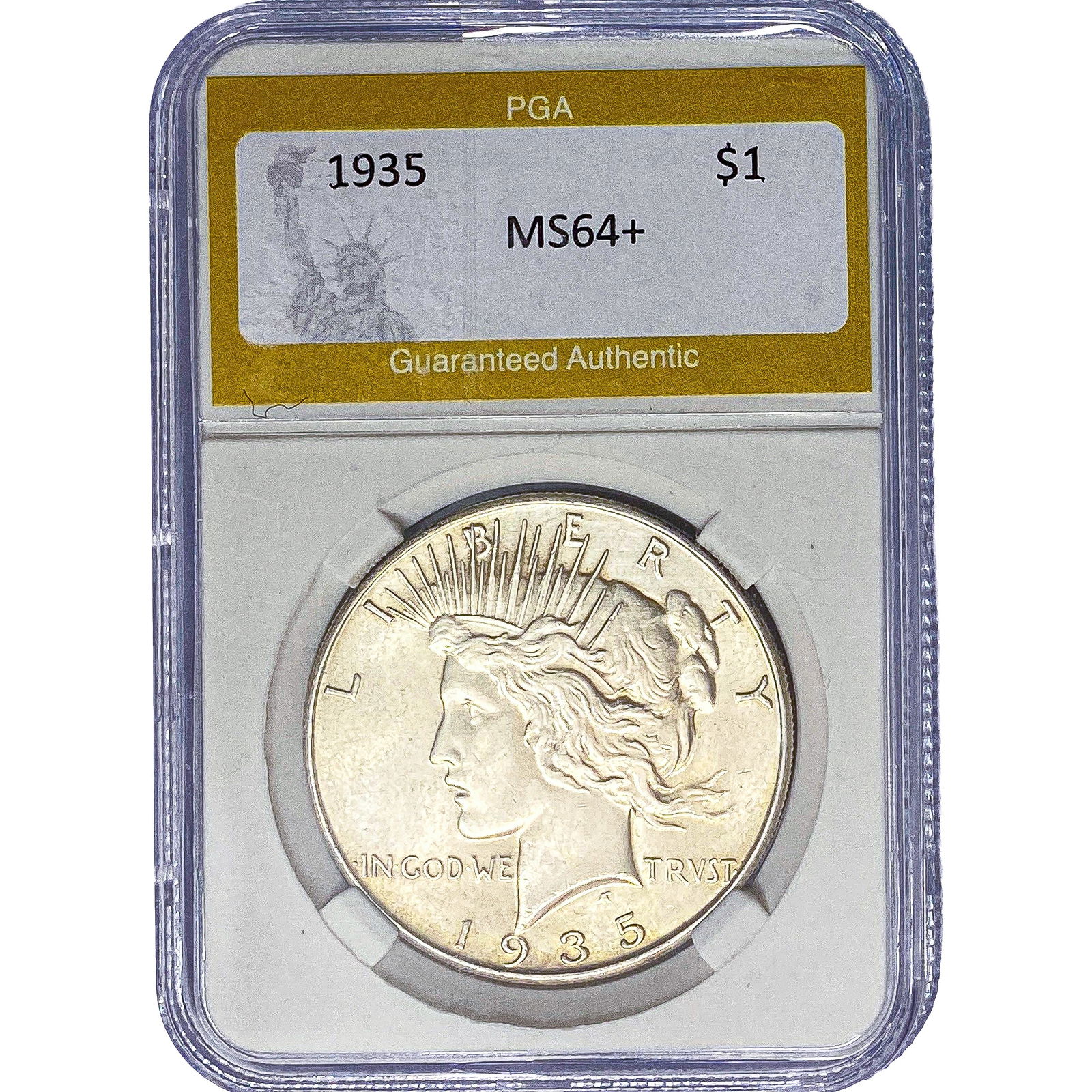 1935 Silver Peace Dollar PGA MS64+ (1 of 2)