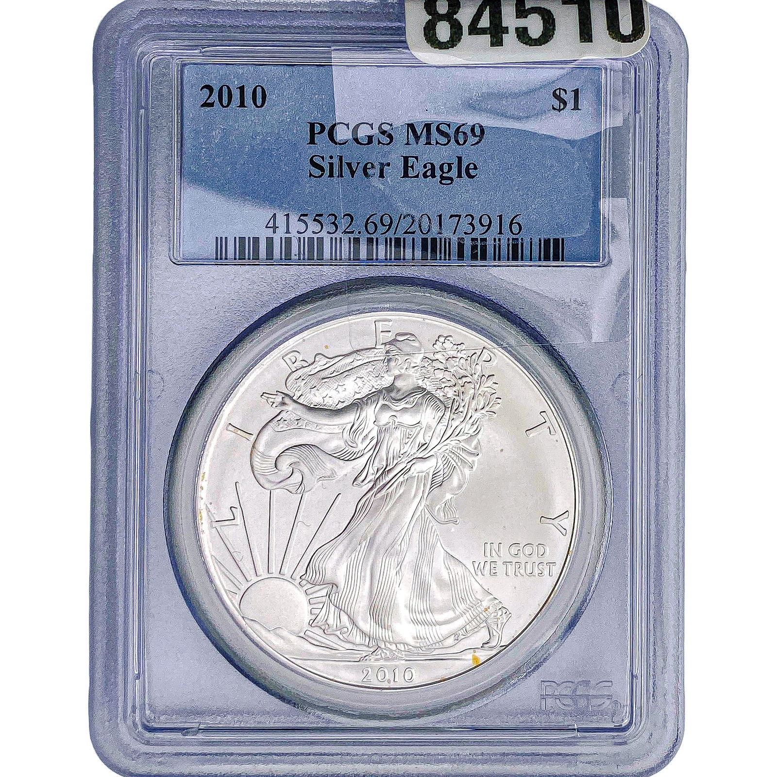 2010 Silver Eagle PCGS MS69 (1 of 2)