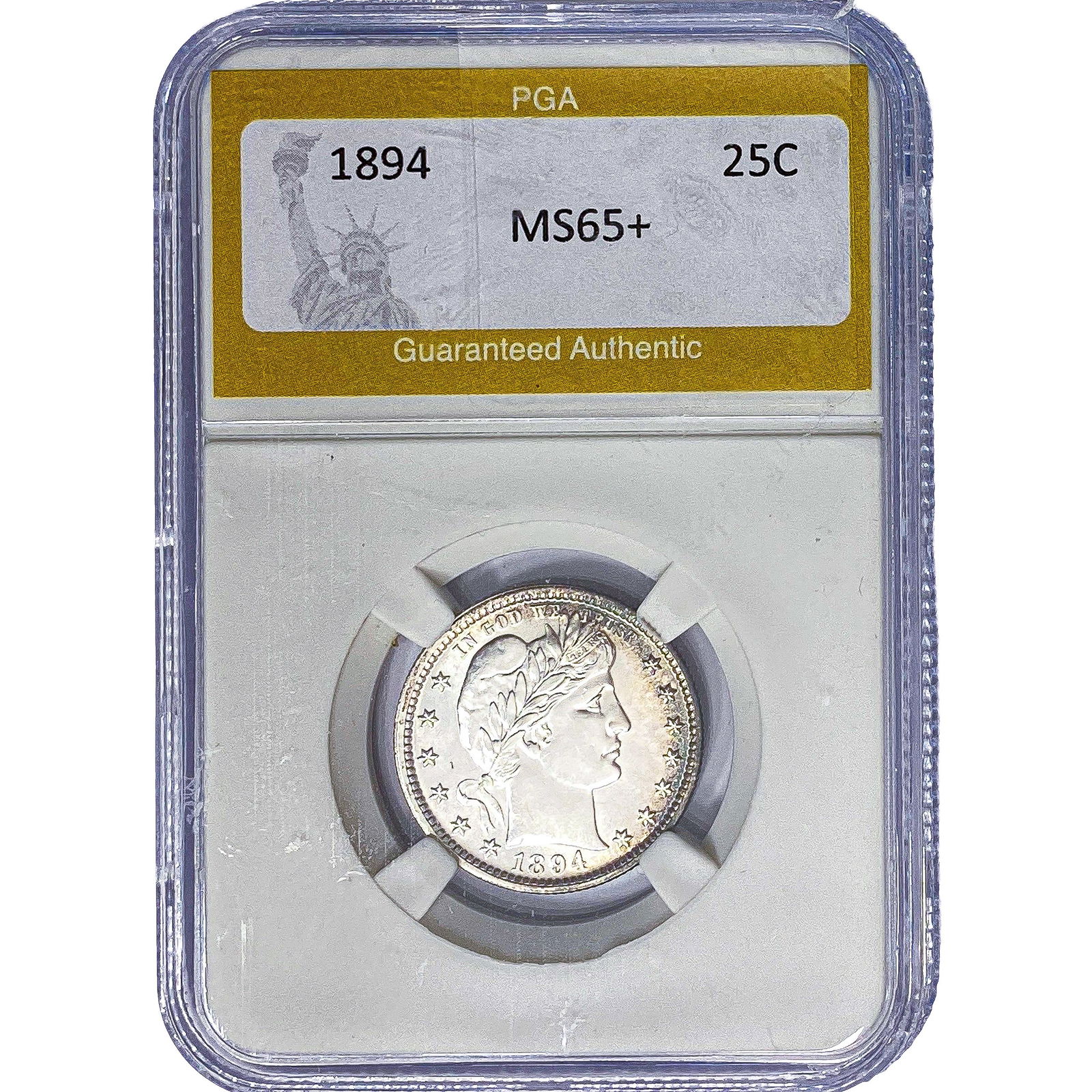 1894 Barber Quarter PGA MS65+: 1894 Barber Quarter PGA MS65+