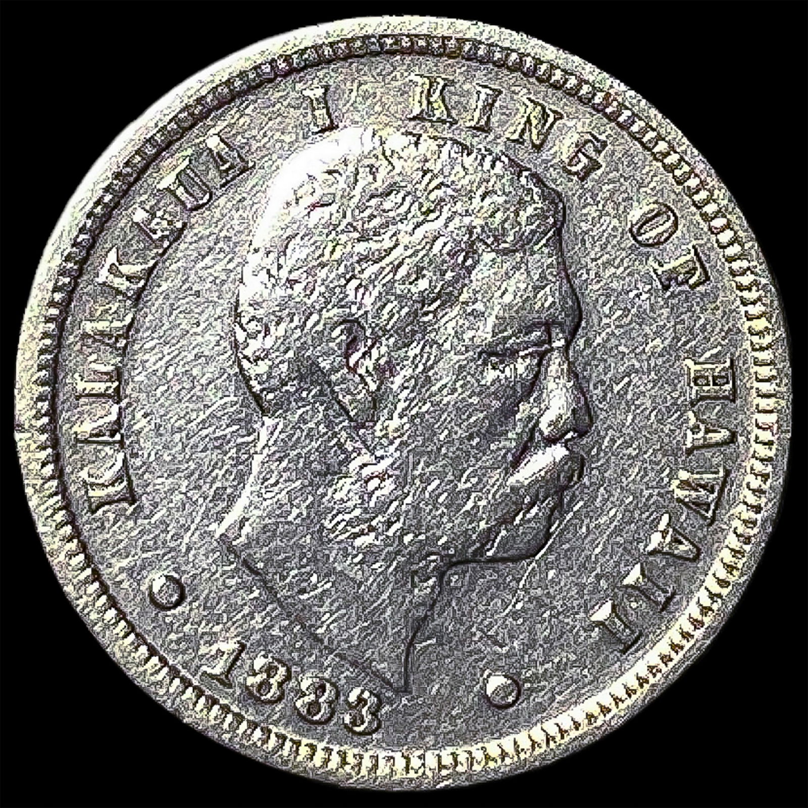1883 Hawaii Silver Dime NEARLY UNCIRCULATED (1 of 2)