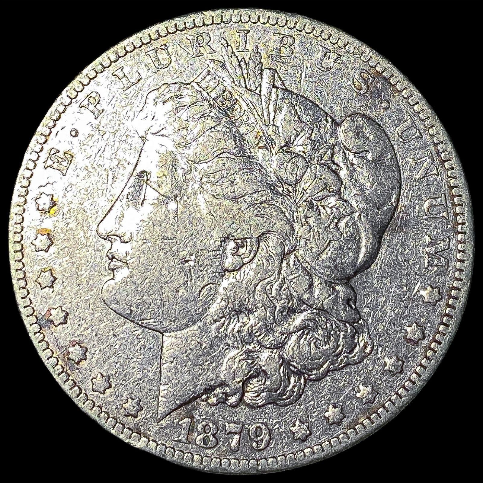1879-S Rev 78 Silver Morgan Dollar ABOUT UNCIRCULATED: 1879-S Rev 78 Silver Morgan Dollar ABOUT UNCIRCULATED