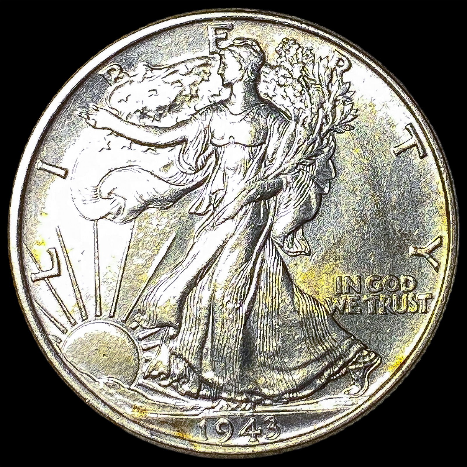 1943 Silver Walking Liberty Half Dollar UNCIRCULATED: 1943 Silver Walking Liberty Half Dollar UNCIRCULATED