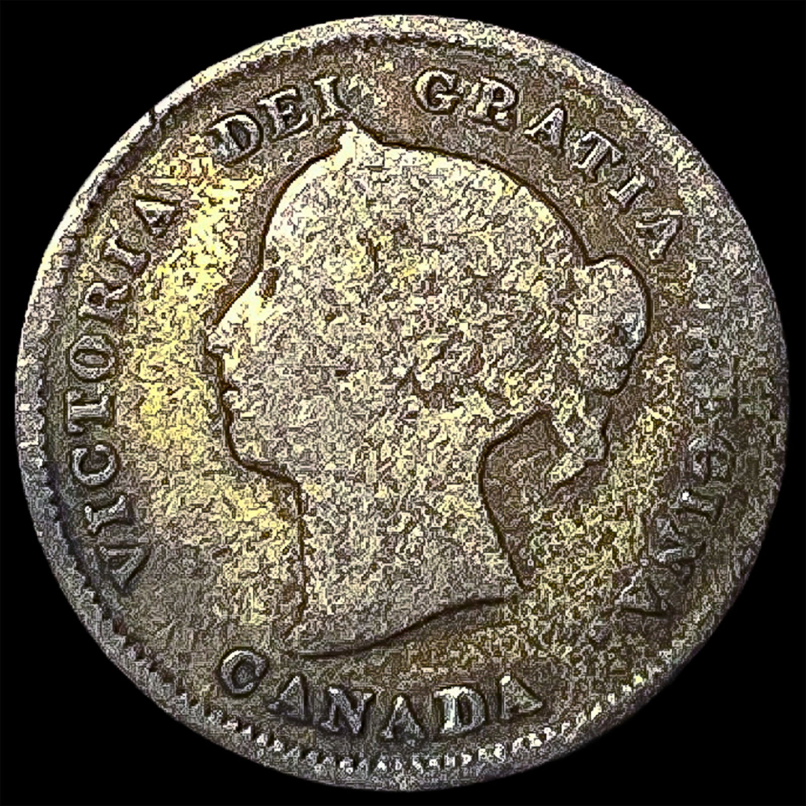 Canada 1889 Silver 5 Cents NICELY CIRCULATED (1 of 2)