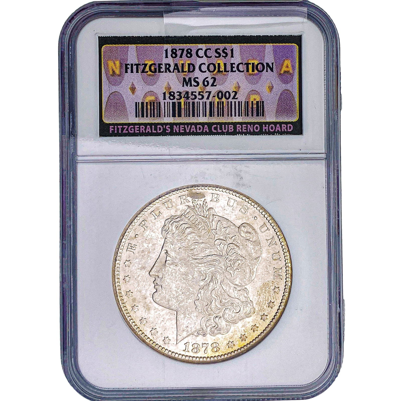 1878-CC Morgan Silver Dollar NGC MS62: 1878-CC Morgan Silver Dollar NGC MS62