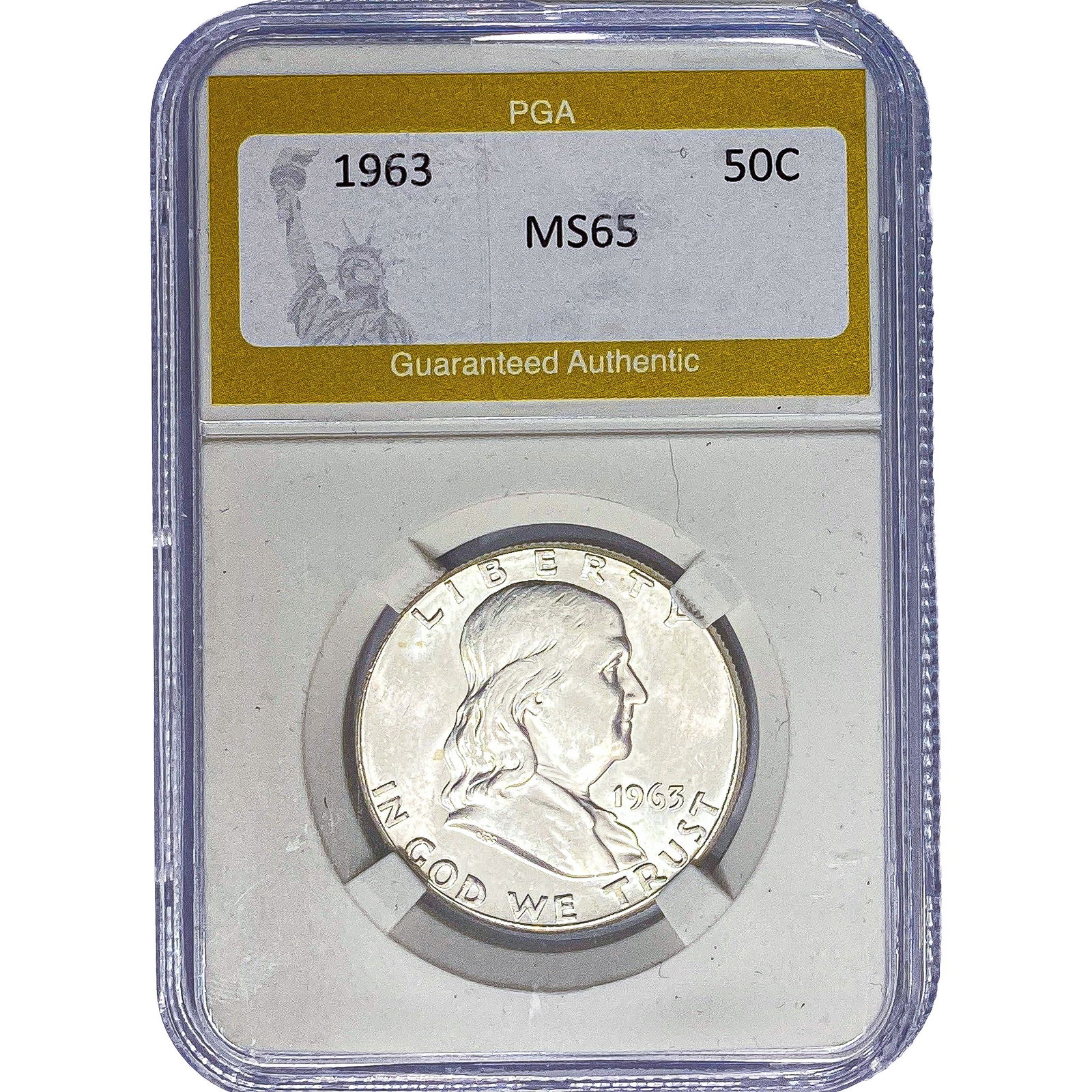 1963 Franklin Half Dollar PGA MS65 (1 of 2)