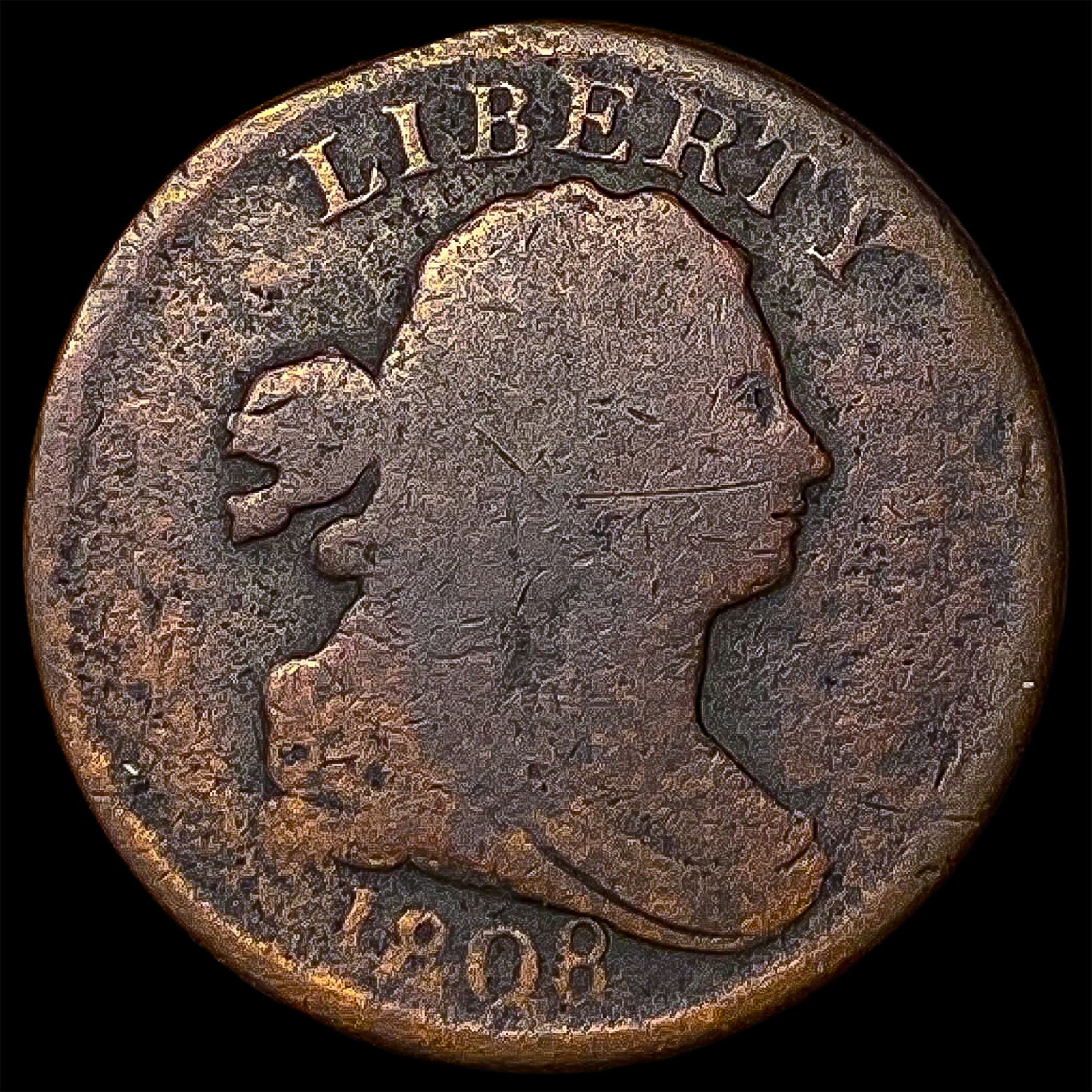 1808 Classic Head Half Cent NICELY CIRCULATED (1 of 2)