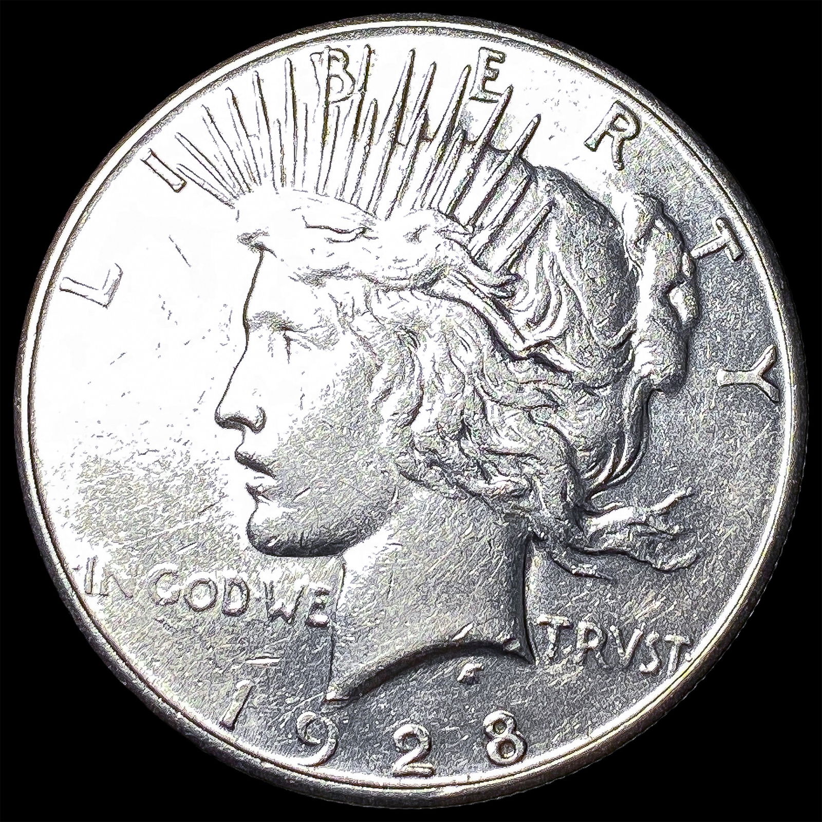1928 Peace Silver Dollar CLOSELY UNCIRCULATED: 1928 Peace Silver Dollar CLOSELY UNCIRCULATED