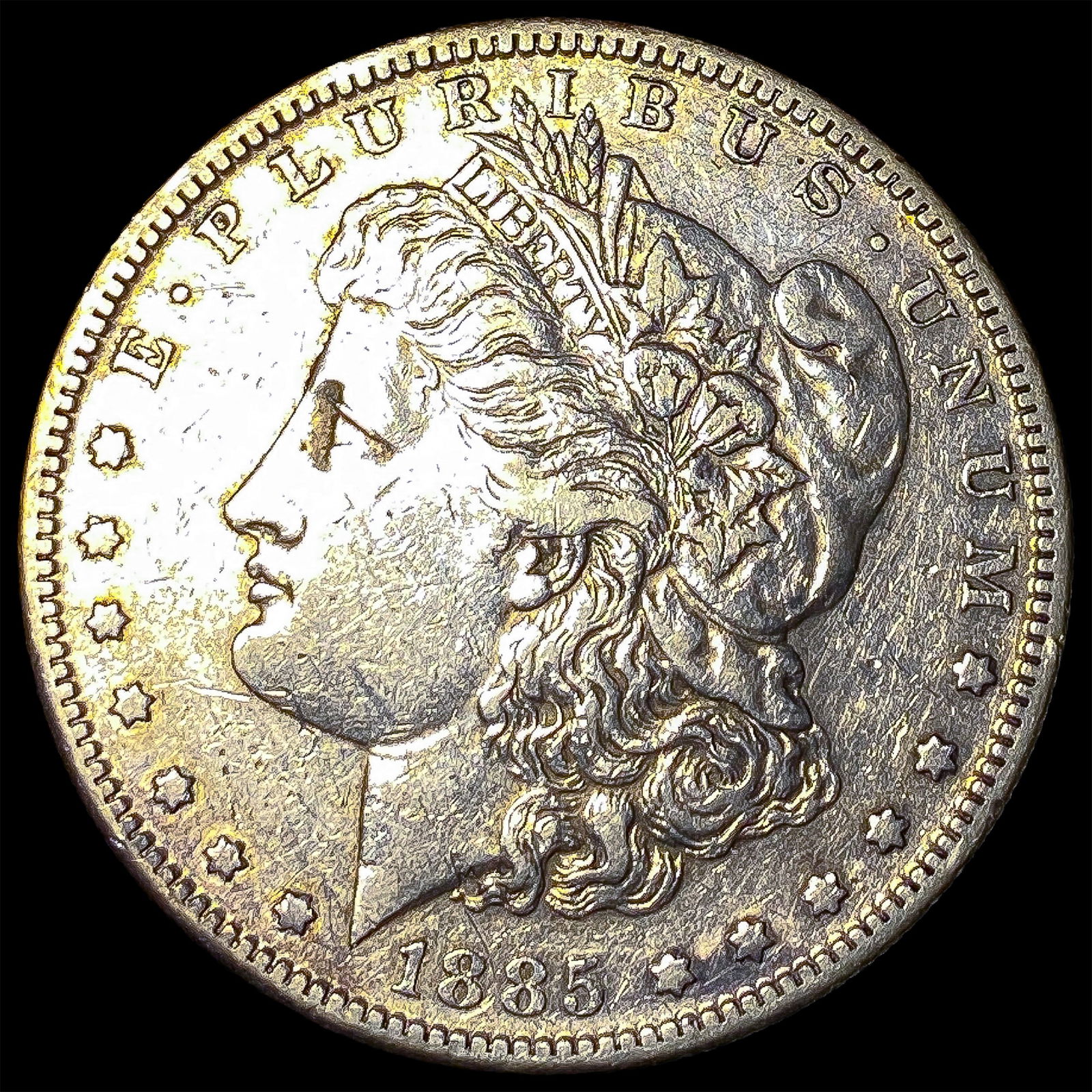1885-S Silver Morgan Dollar CLOSELY UNCIRCULATED (1 of 2)